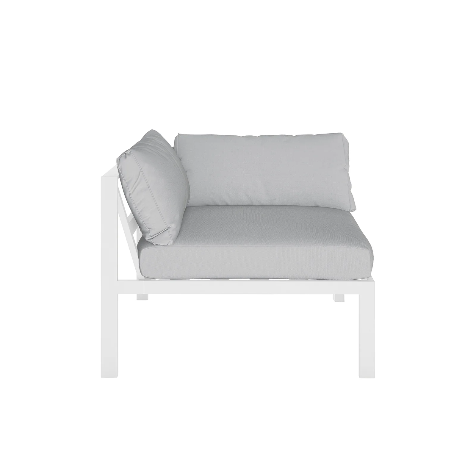Moana 6 Seater Corner Outdoor Sofa Set in Light Grey - Image 10