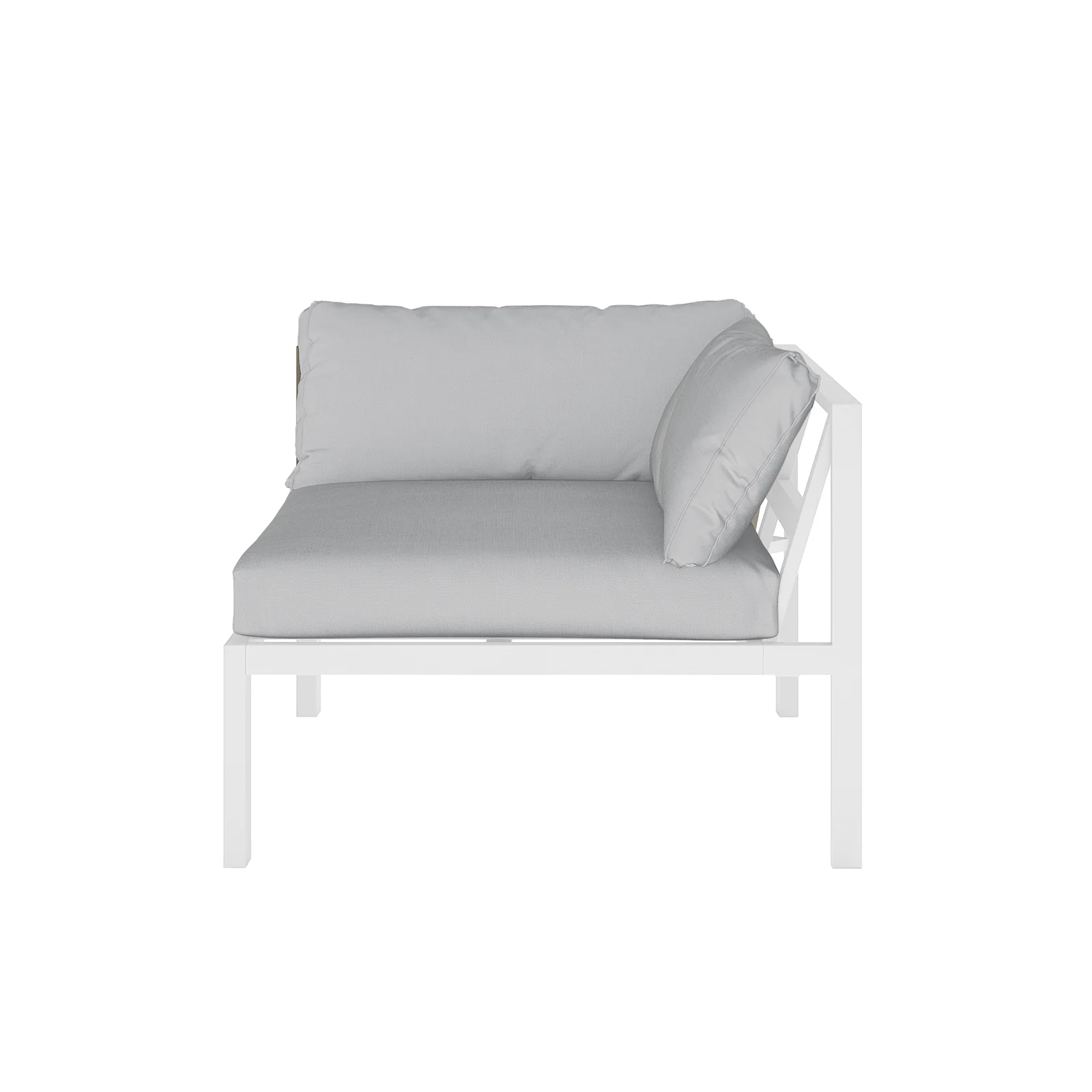 Moana 6 Seater Corner Outdoor Sofa Set in Light Grey - Image 11