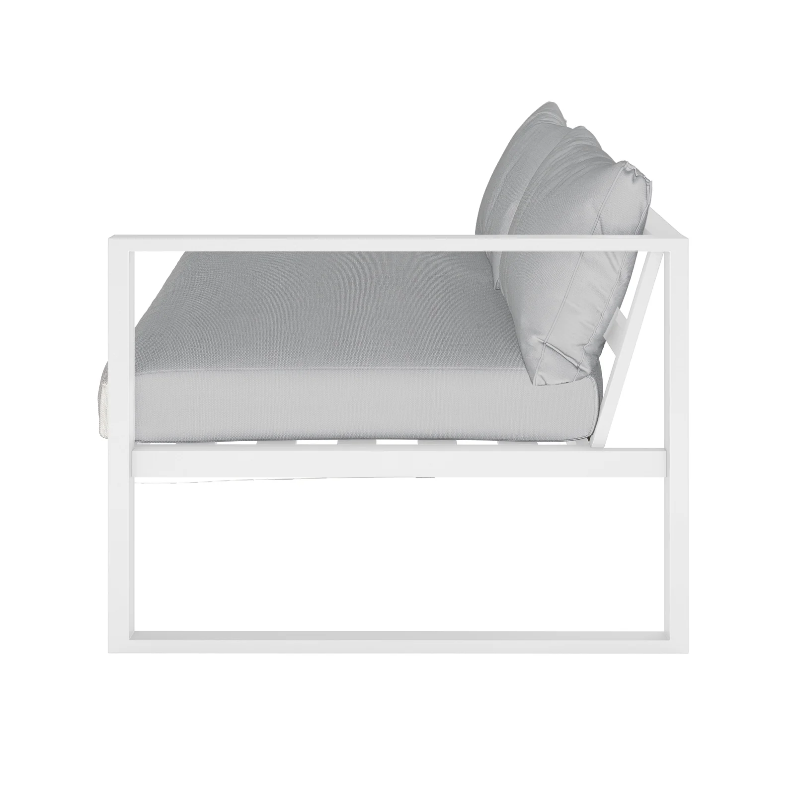 Moana 6 Seater Corner Outdoor Sofa Set in Light Grey - Image 14