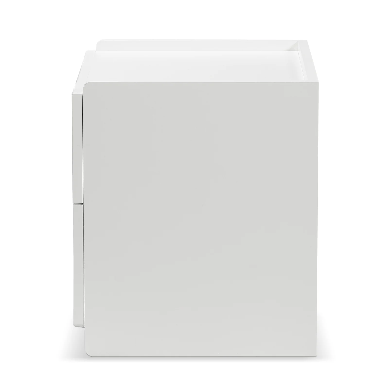 Nasrin 2 Drawer Bedside Table in White - Image 7