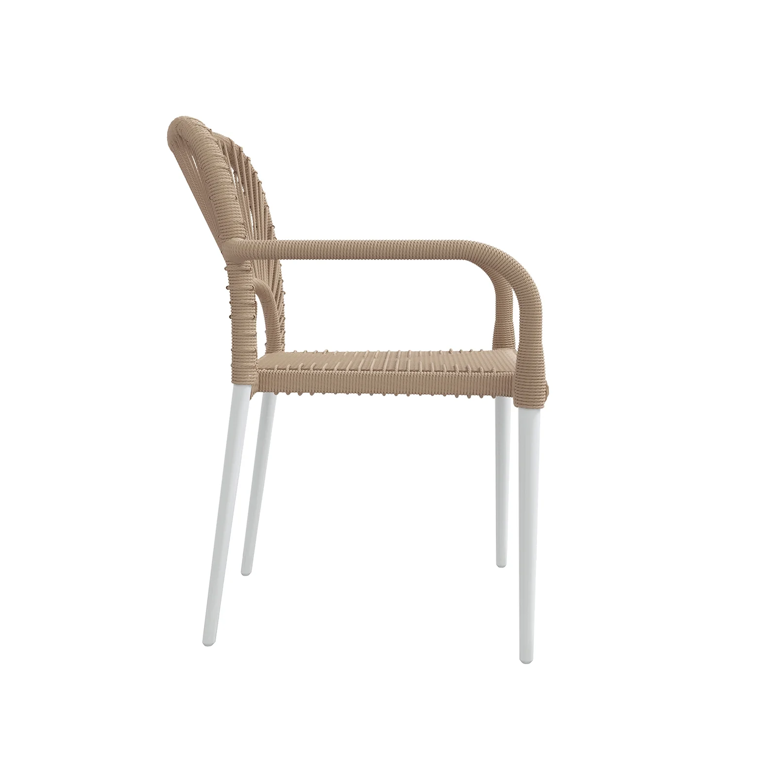 Navarre 6 Seater Aluminium Outdoor Dining Set in Natural - Image 7