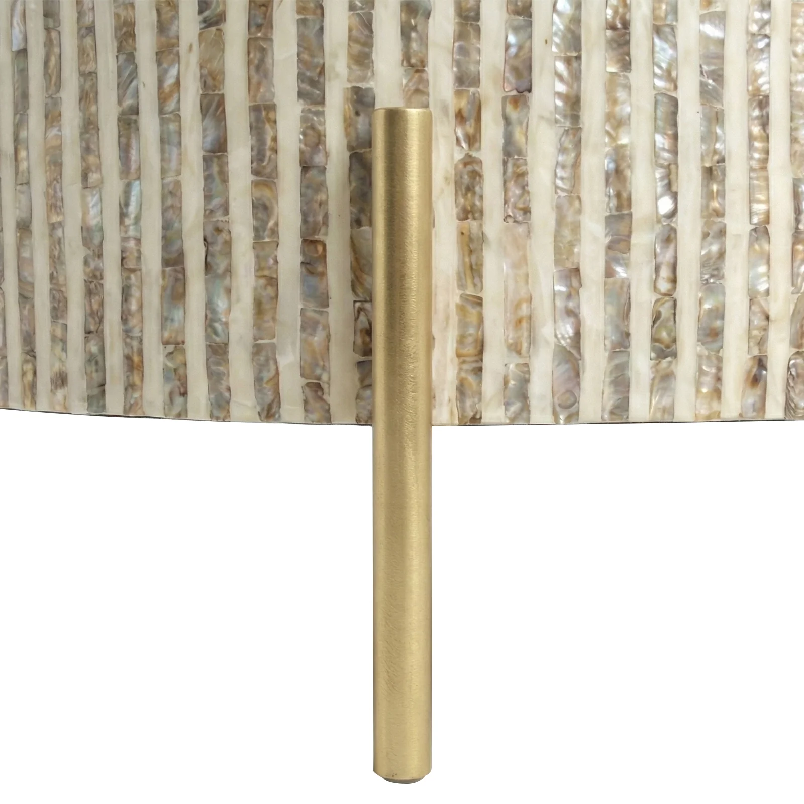 Naya Round Mother of Pearl Coffee Table in Mocha Cream - Image 4