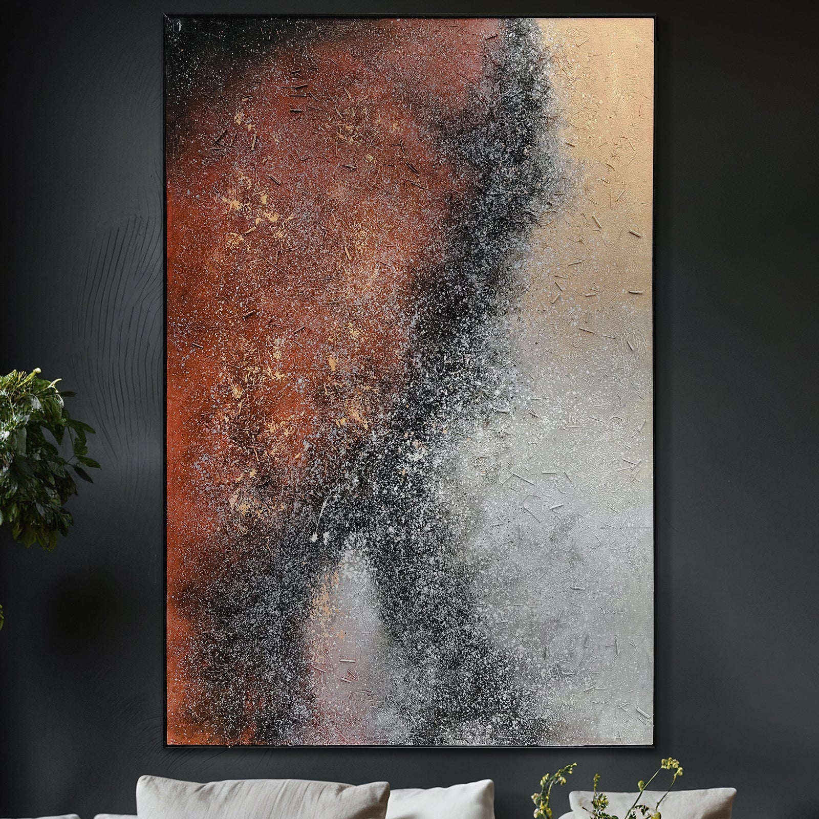 Nebula 120x180cm Framed Textured Canvas 3D Wall Art - Image 2