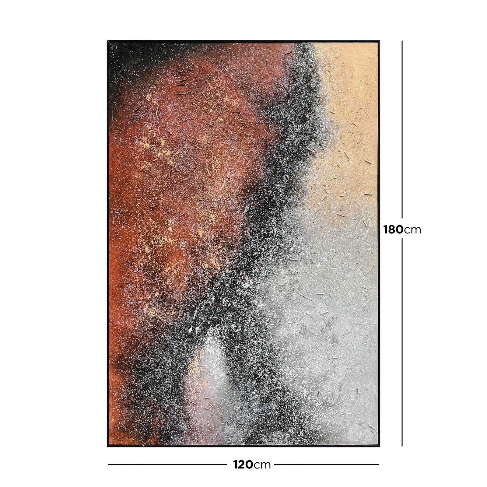 Nebula 120x180cm Framed Textured Canvas 3D Wall Art - Image 3
