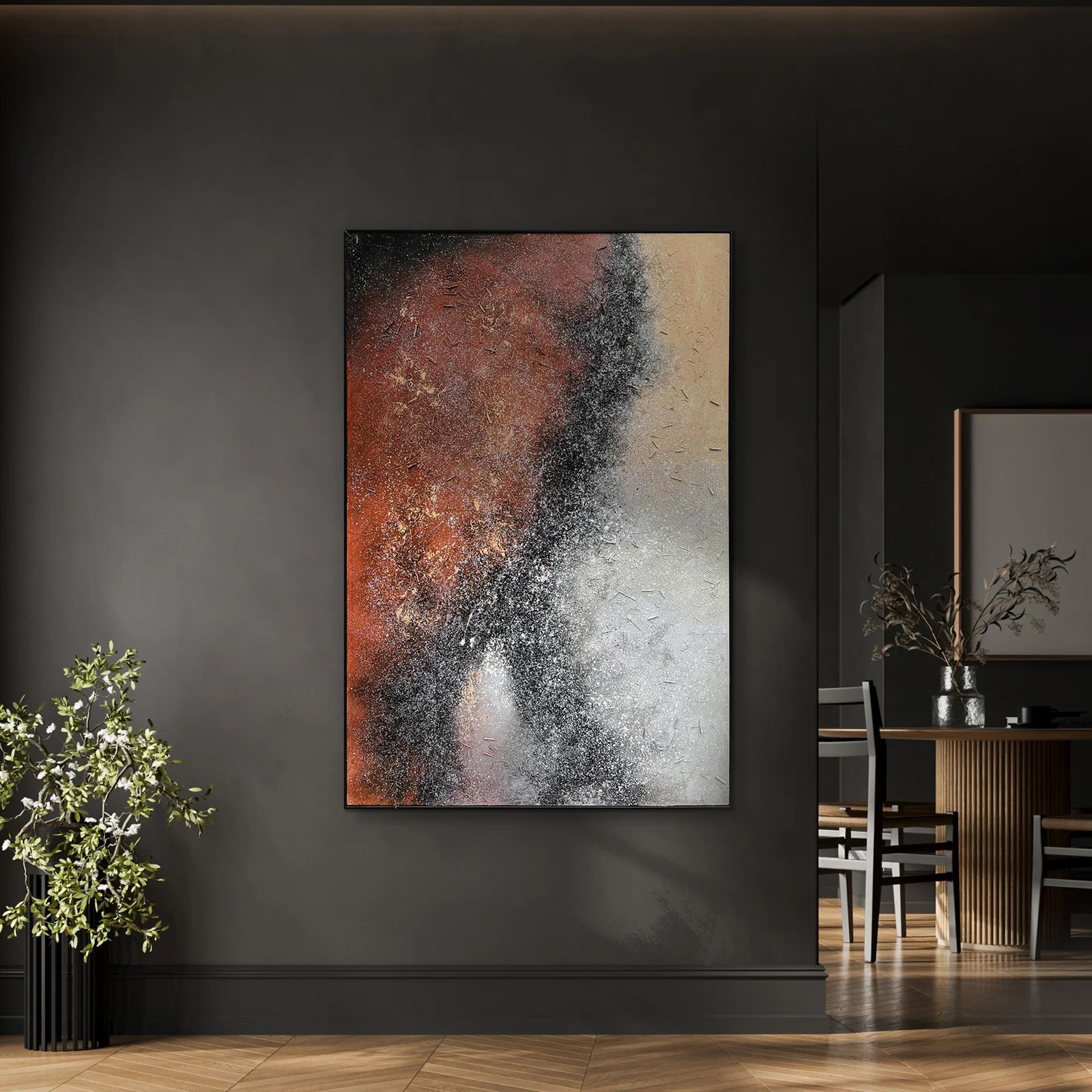 Nebula 120x180cm Framed Textured Canvas 3D Wall Art - Image 4
