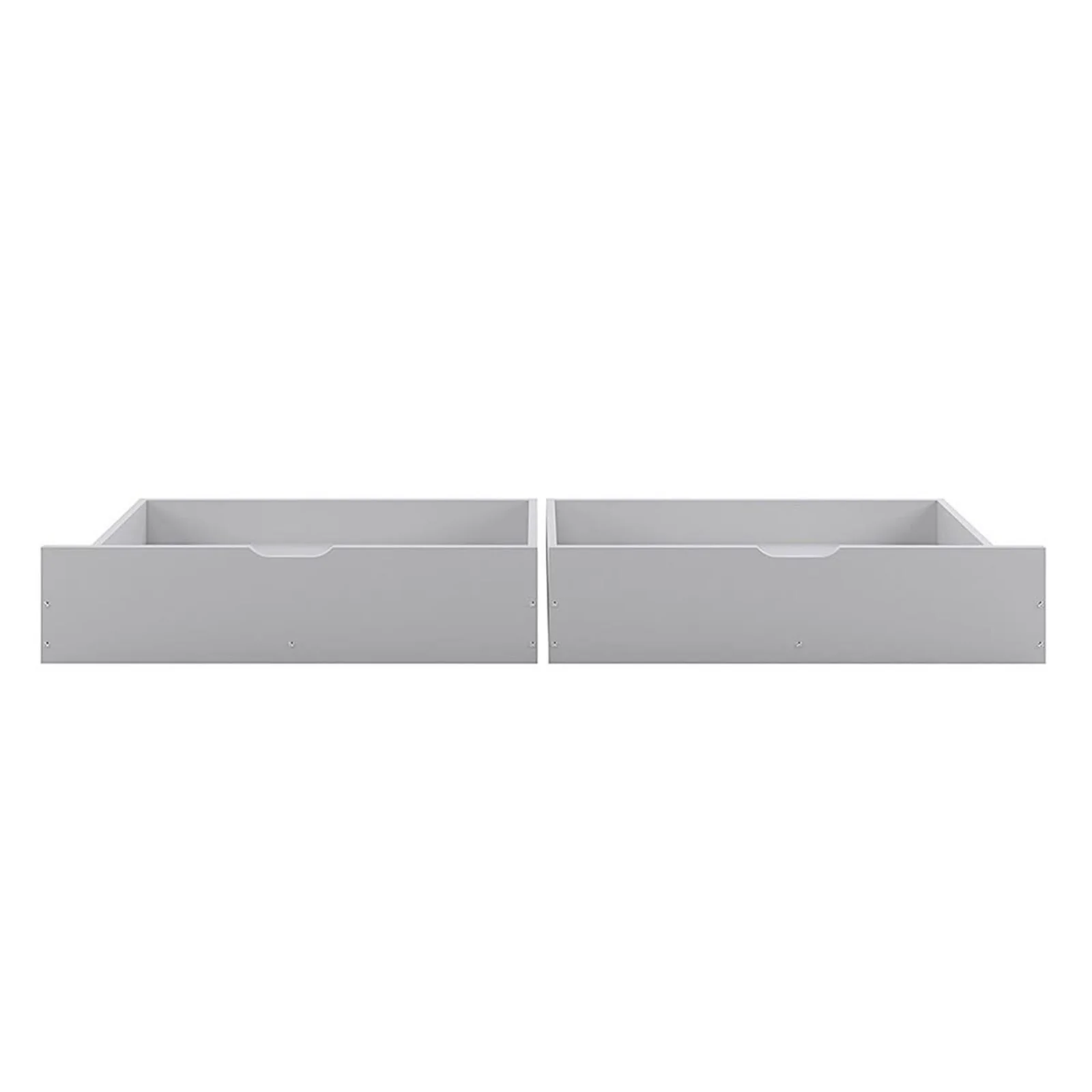 Nero Natural Pine Wood Bunk Bed with Twin Drawers in White - Image 9