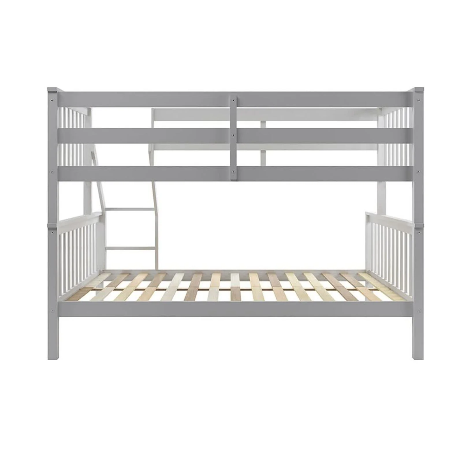 Nero Natural Pine Wood Triple Bunk Bed in Grey - Image 4