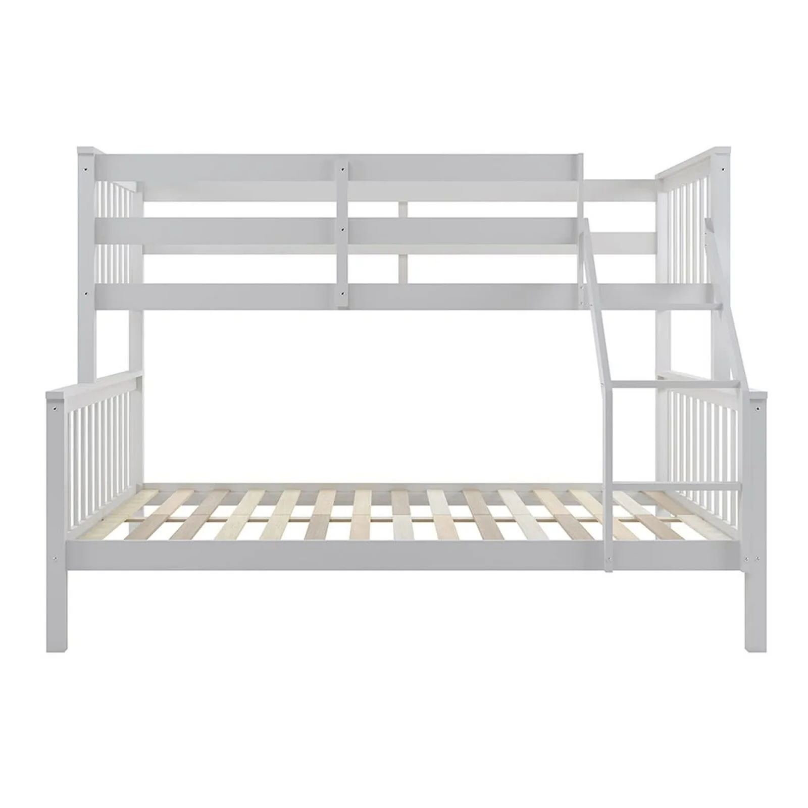 Nero Natural Pine Wood Triple Bunk Bed in White - Image 4