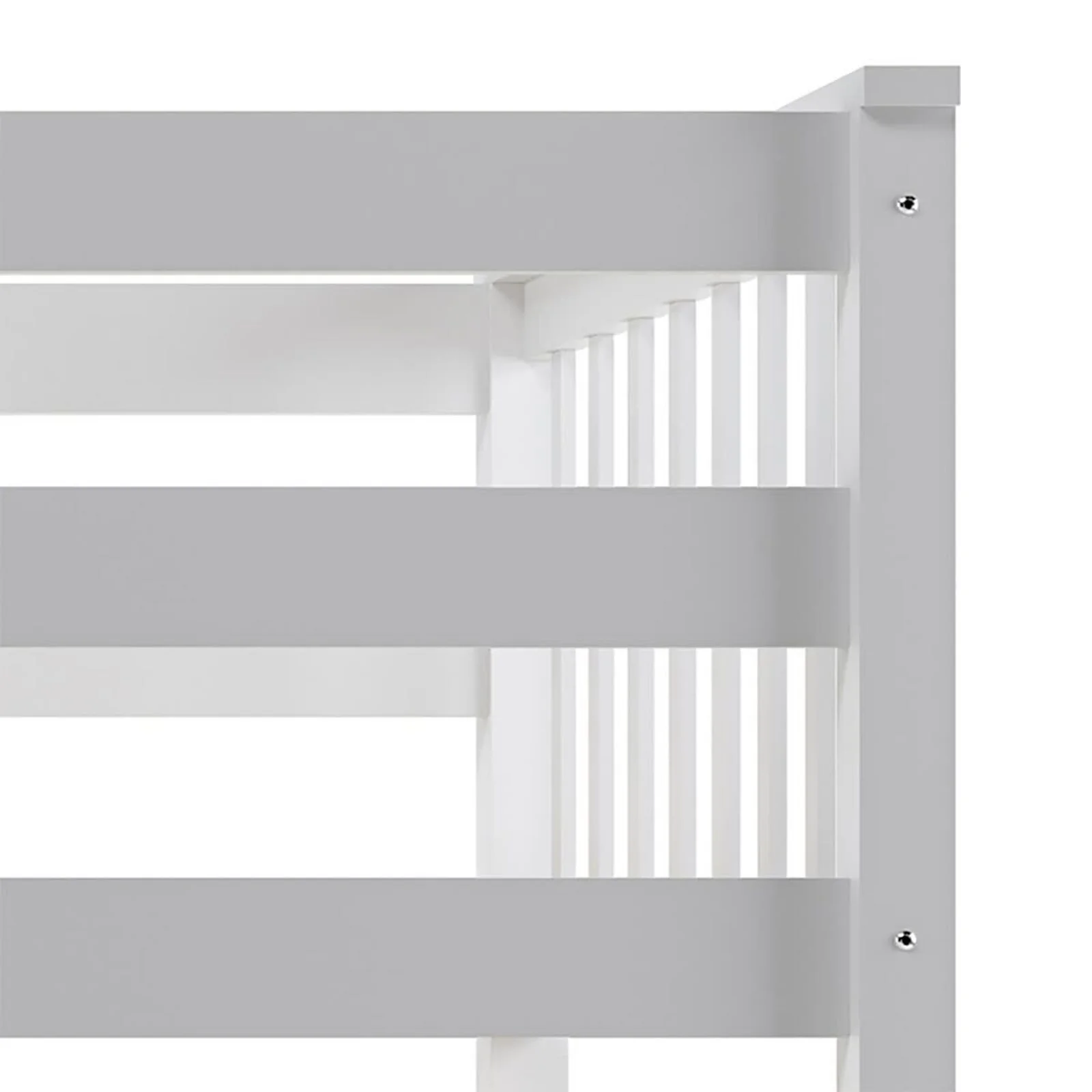 Nero Natural Pine Wood Triple Bunk Bed in White - Image 7