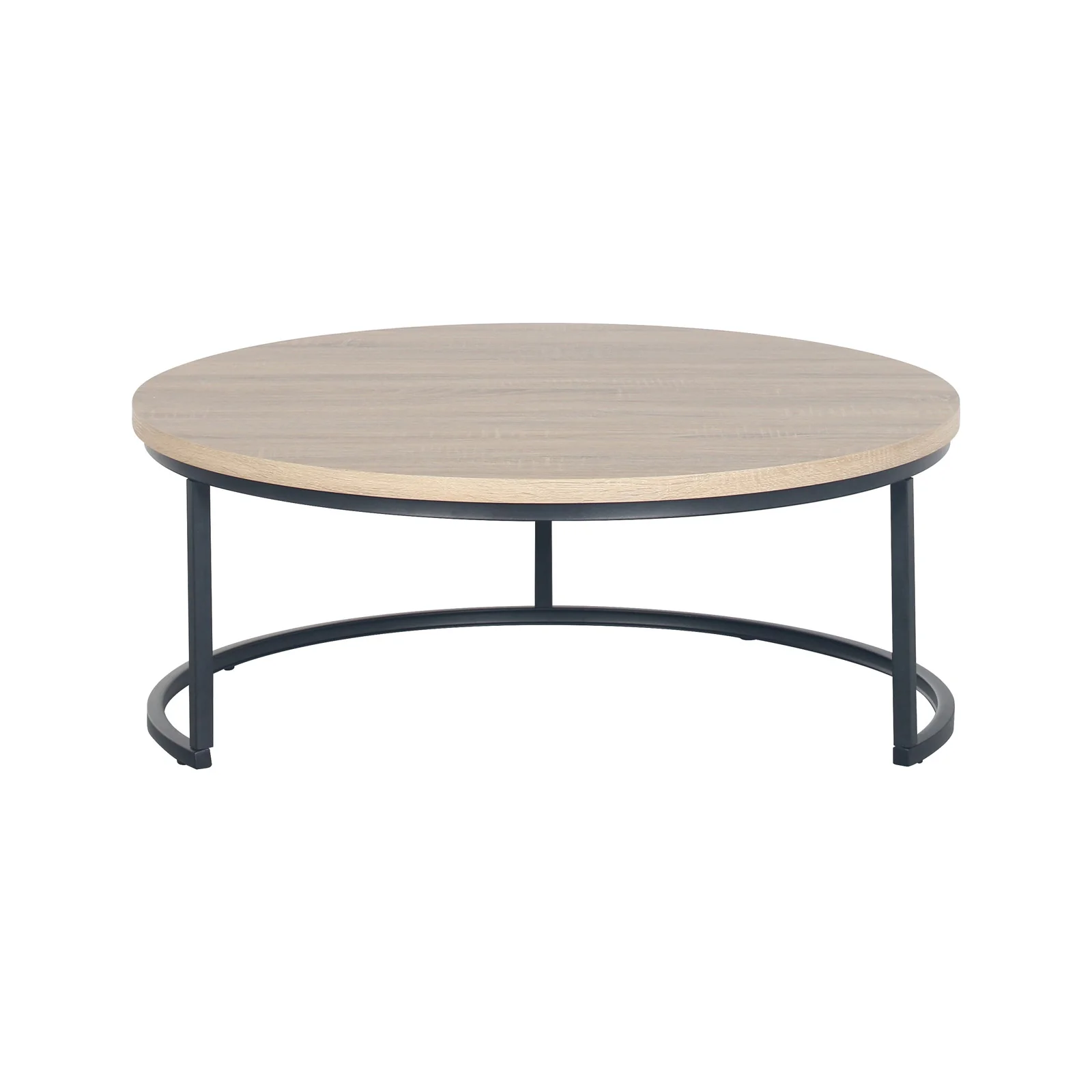 Nevada Round Nesting Coffee Table Set in Natural - Image 5