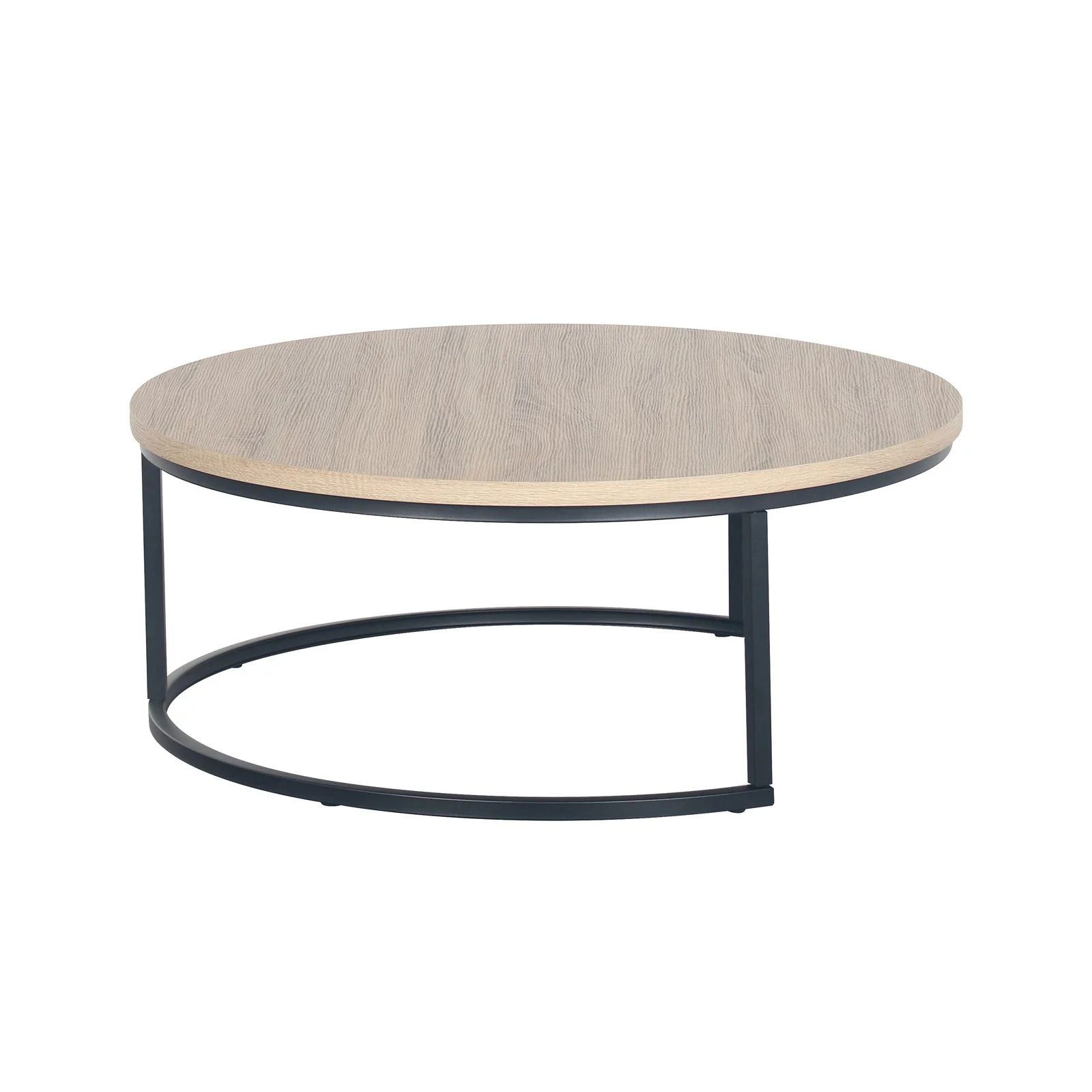 Nevada Round Nesting Coffee Table Set in Natural - Image 7