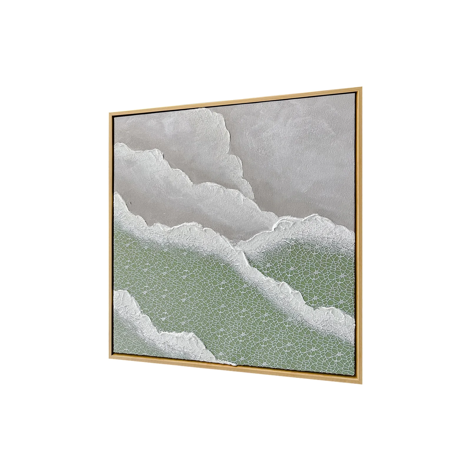 Nolan 80x80cm Framed Textured Canvas 3D Wall Art - Image 10