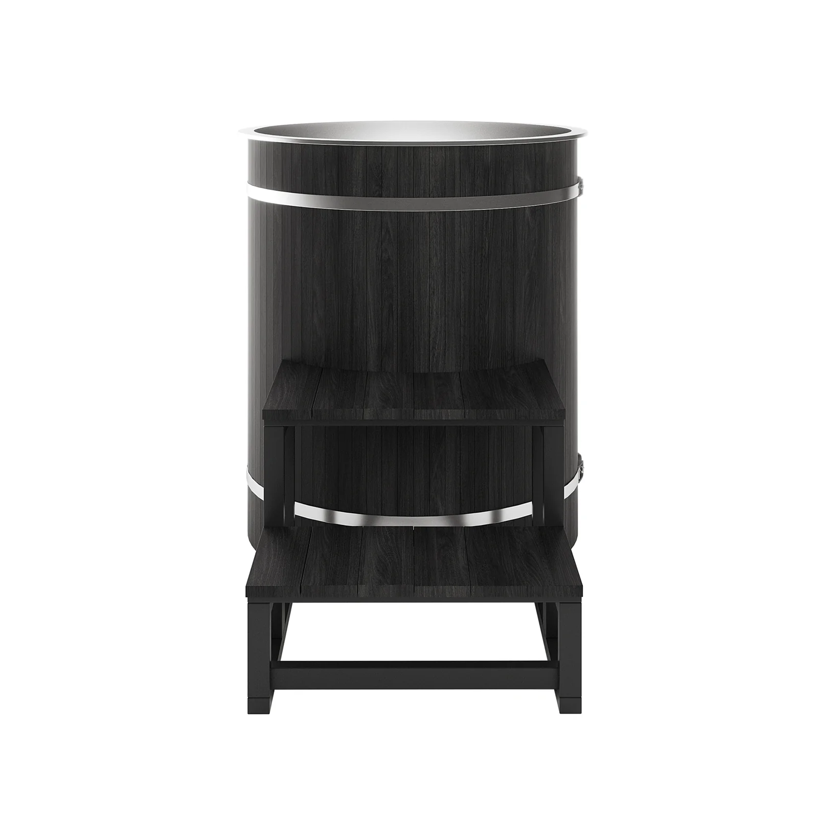 Noni 1-Person Outdoor Ice Bath with 1HP Chiller in Black - Image 11