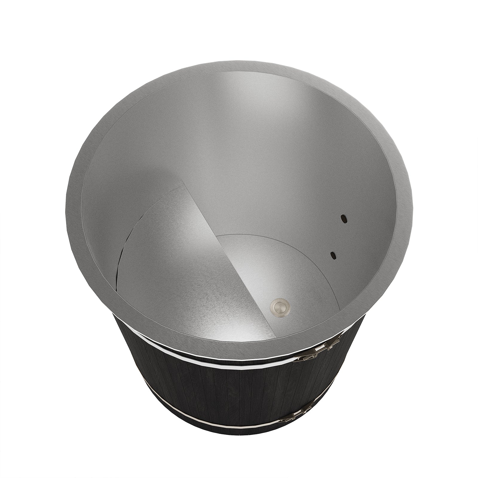 Noni 1-Person Outdoor Ice Bath with 1HP Chiller in Black - Image 12
