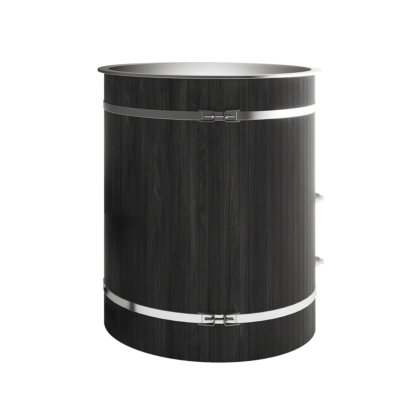 Noni 1-Person Outdoor Ice Bath with 1HP Chiller in Black - Image 15