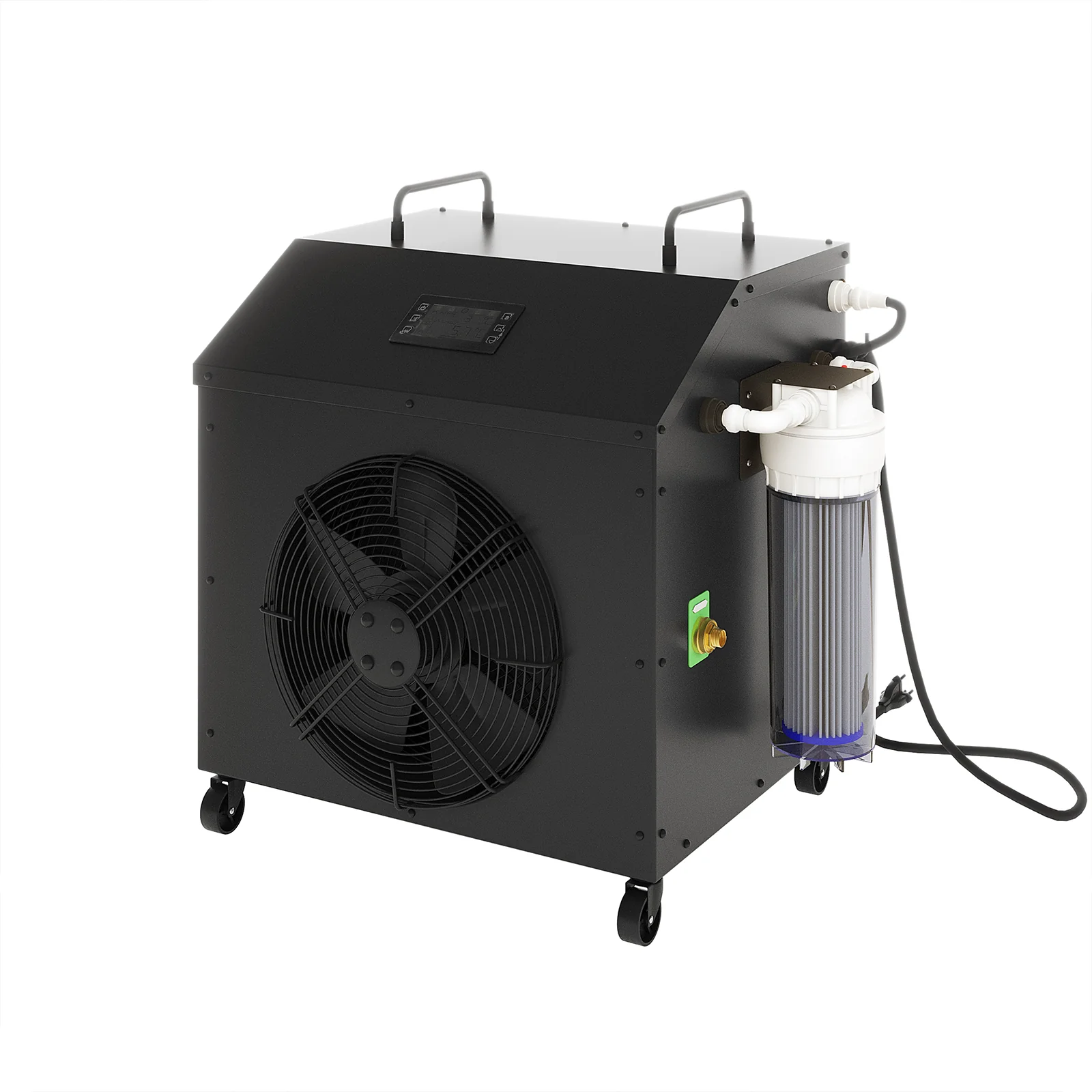 Noni 1-Person Outdoor Ice Bath with 1HP Chiller in Black - Image 17