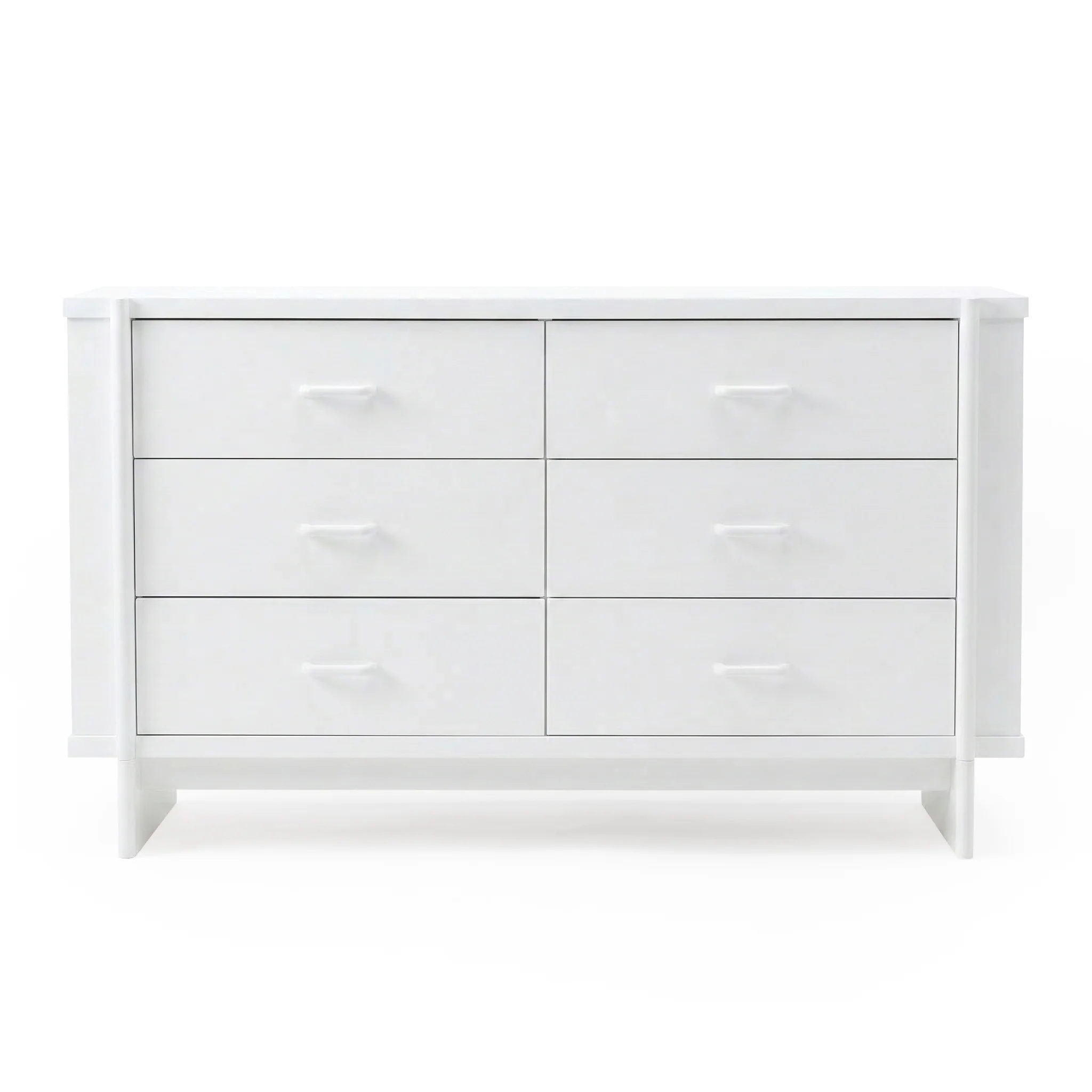 Nooki 6 Drawer Lowboy Dresser in White - Image 6