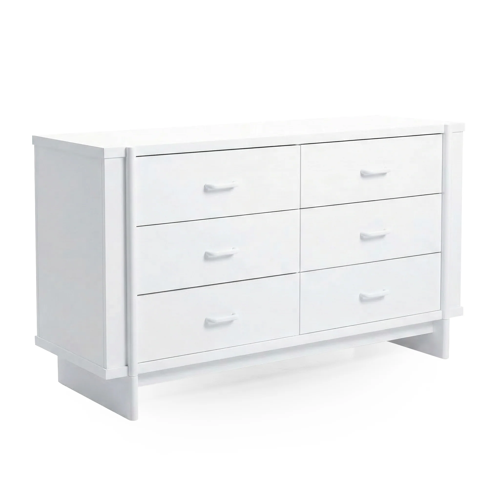 Nooki 6 Drawer Lowboy Dresser in White - Image 7