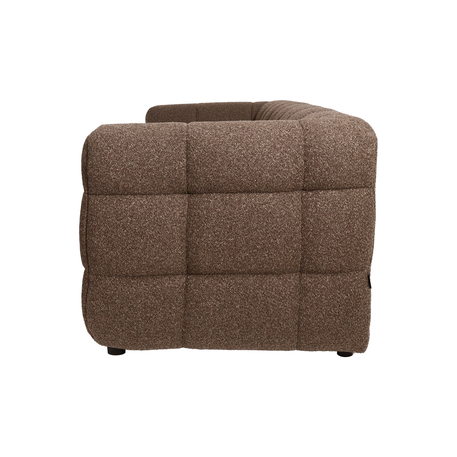 Norah 3 Seater Boucle Sofa in Chocolate Brown - Image 9