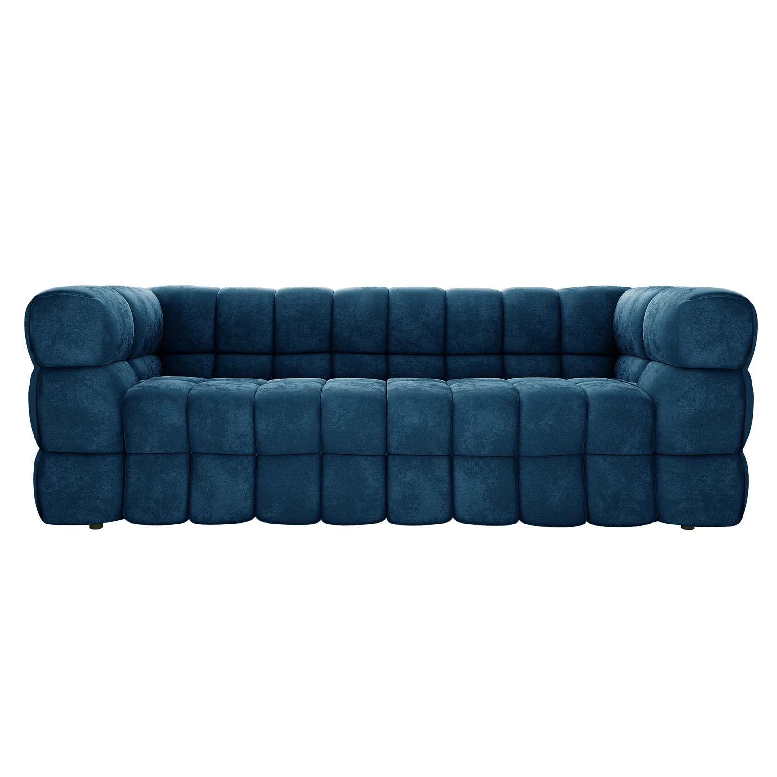 Norah 3 Seater Velvet Sofa in Blue