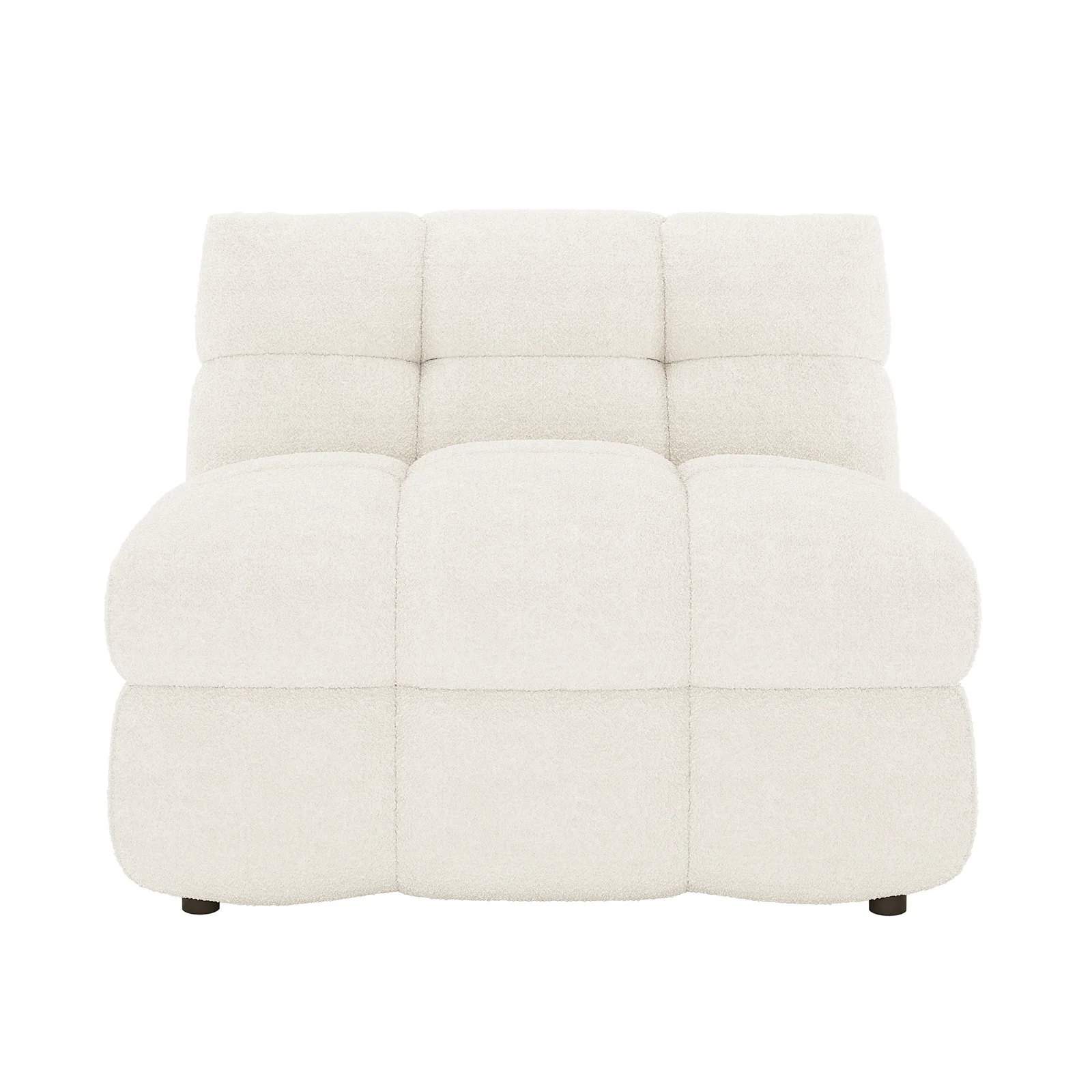 Norah 5 Seater Boucle Fabric Sofa Set in Cream White - Image 12