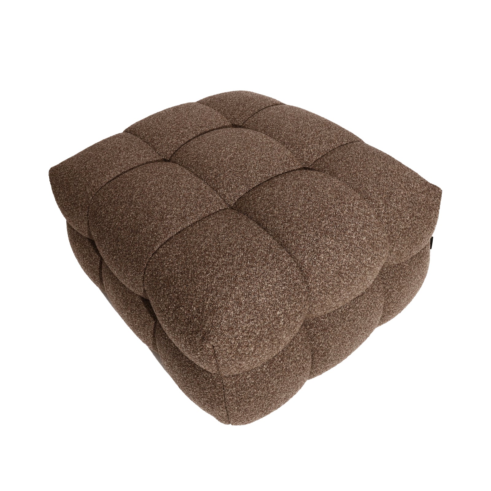 Norah 5 Seater Boucle Sofa Set With Ottoman in Chocolate Brown - Image 19