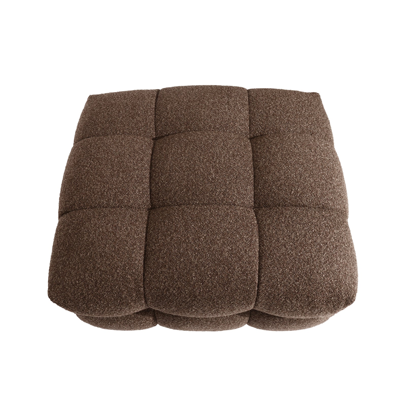 Norah 5 Seater Boucle Sofa Set With Ottoman in Chocolate Brown - Image 20