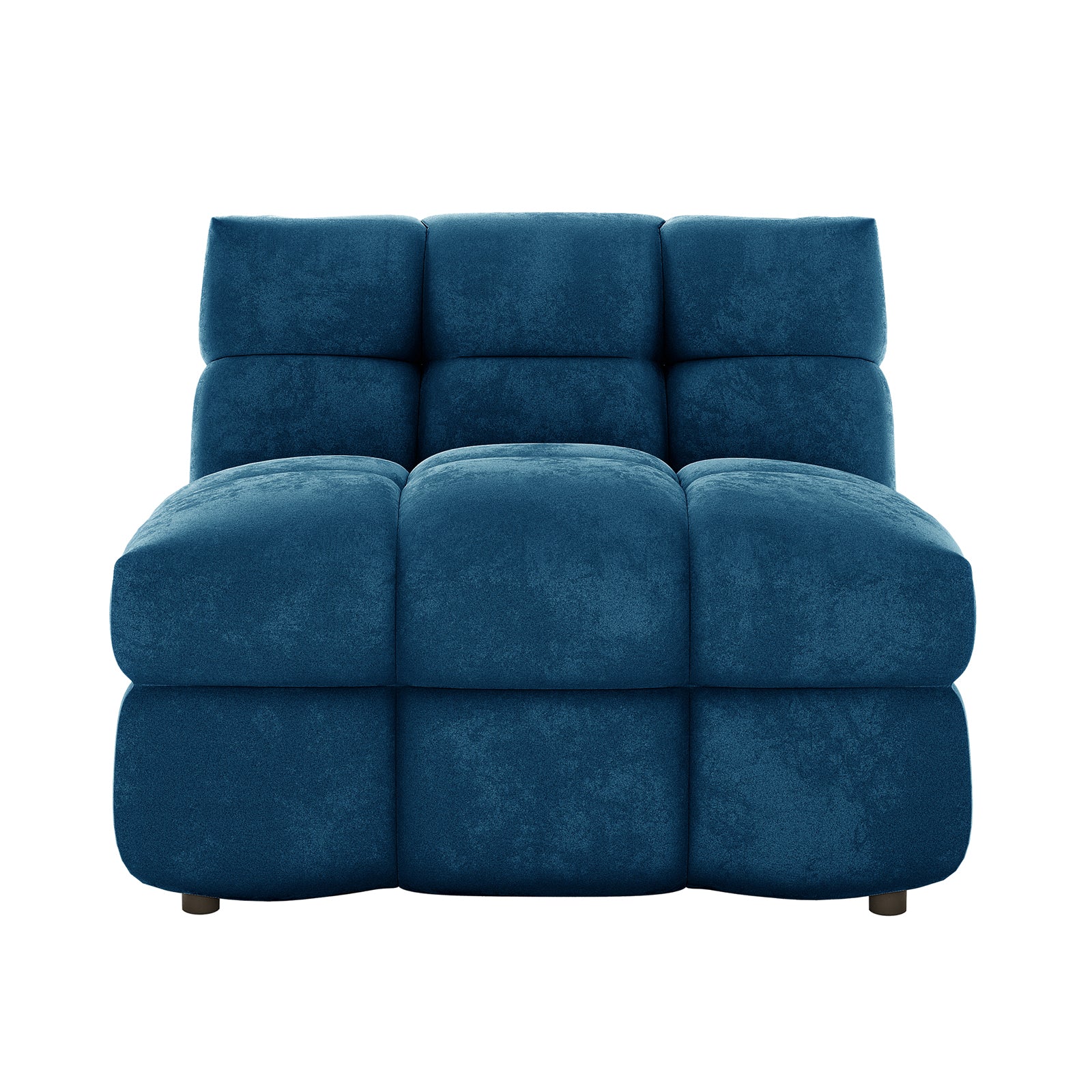 Norah 5 Seater Velvet Fabric Sofa Set in Blue - Image 8