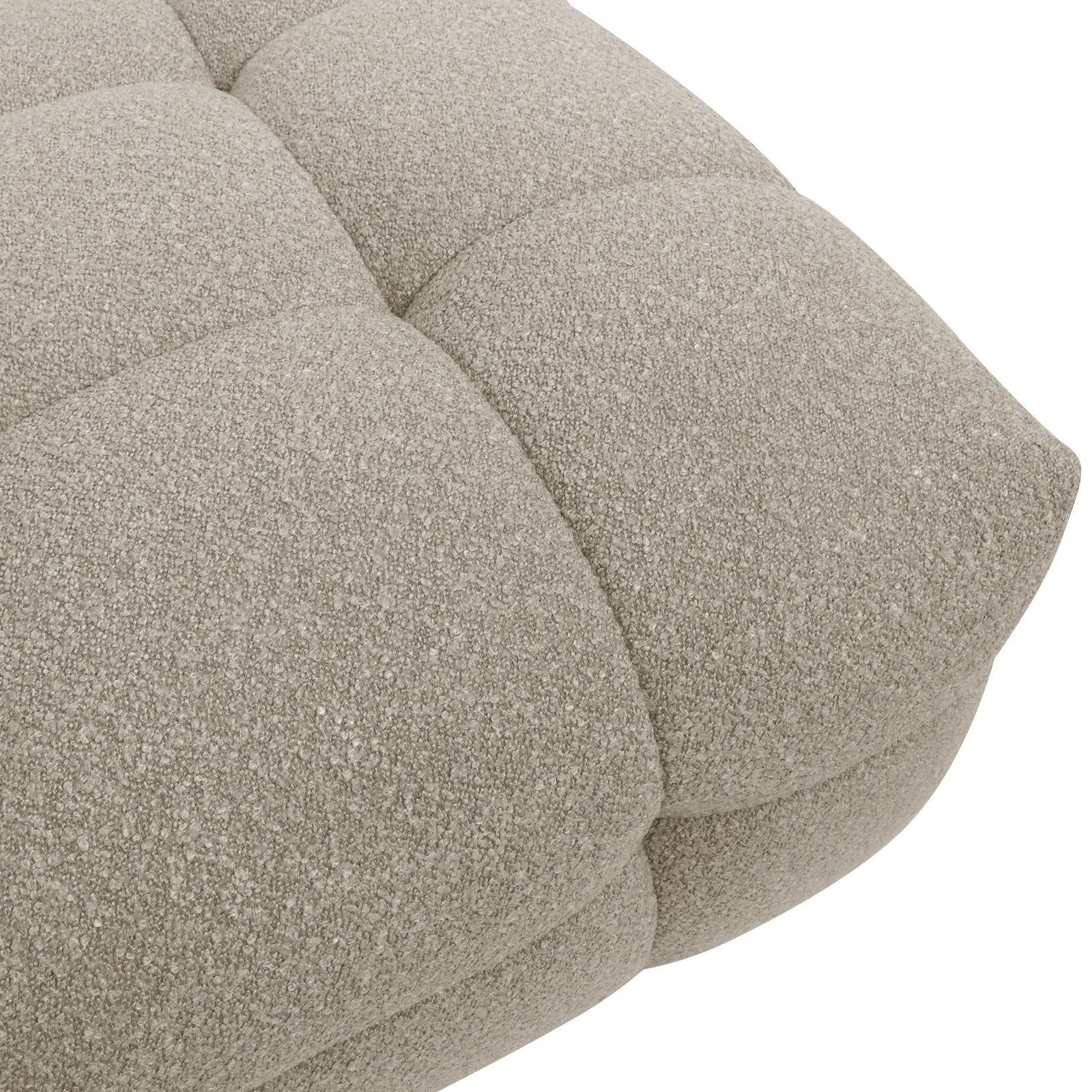 Norah Boucle Single Seater Sofa in Warm Beige - Image 4