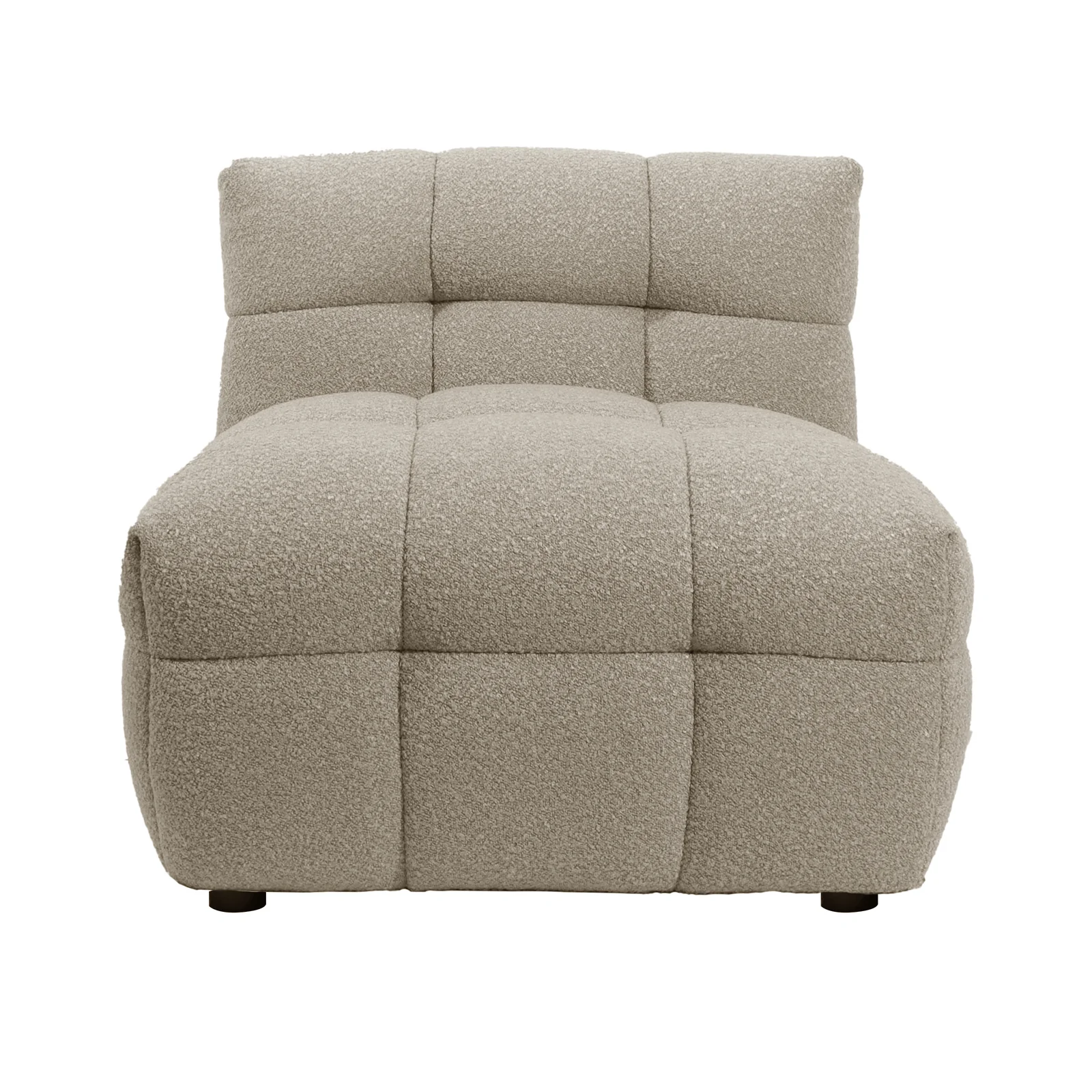 Norah Boucle Single Seater Sofa in Warm Beige - Image 6