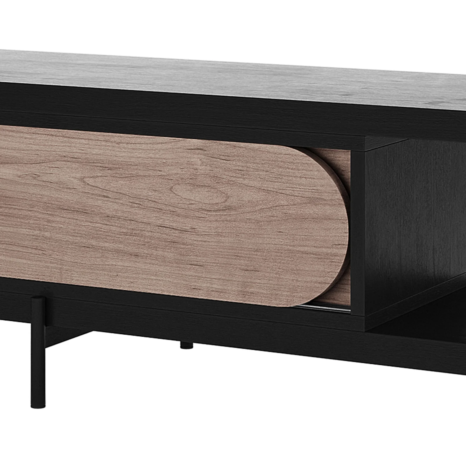 Novia 220-270cm Extendable Entertainment TV Unit in Black - Image 8