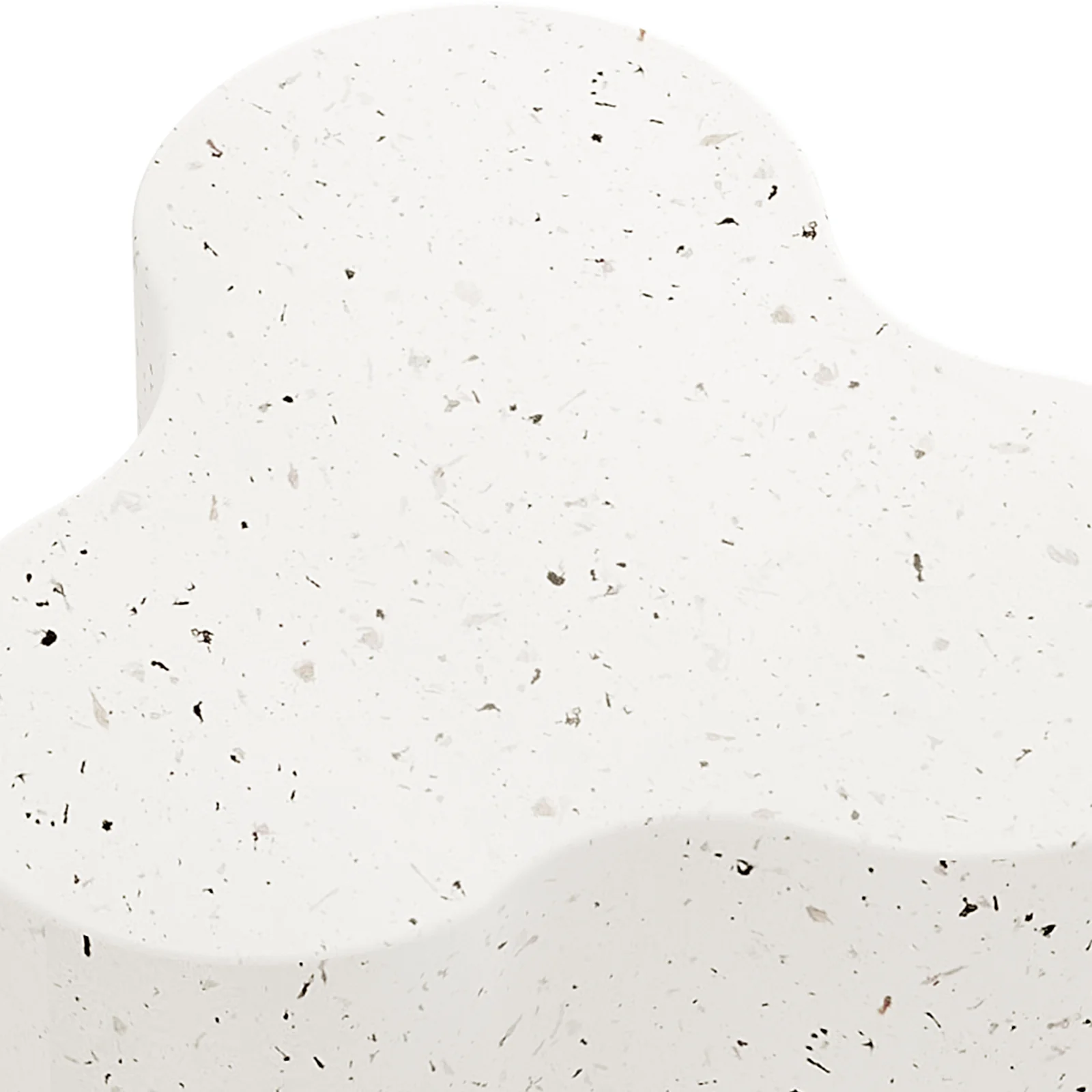 Odalys Curved Outdoor Concrete Side Table in Terrazzo - Image 7