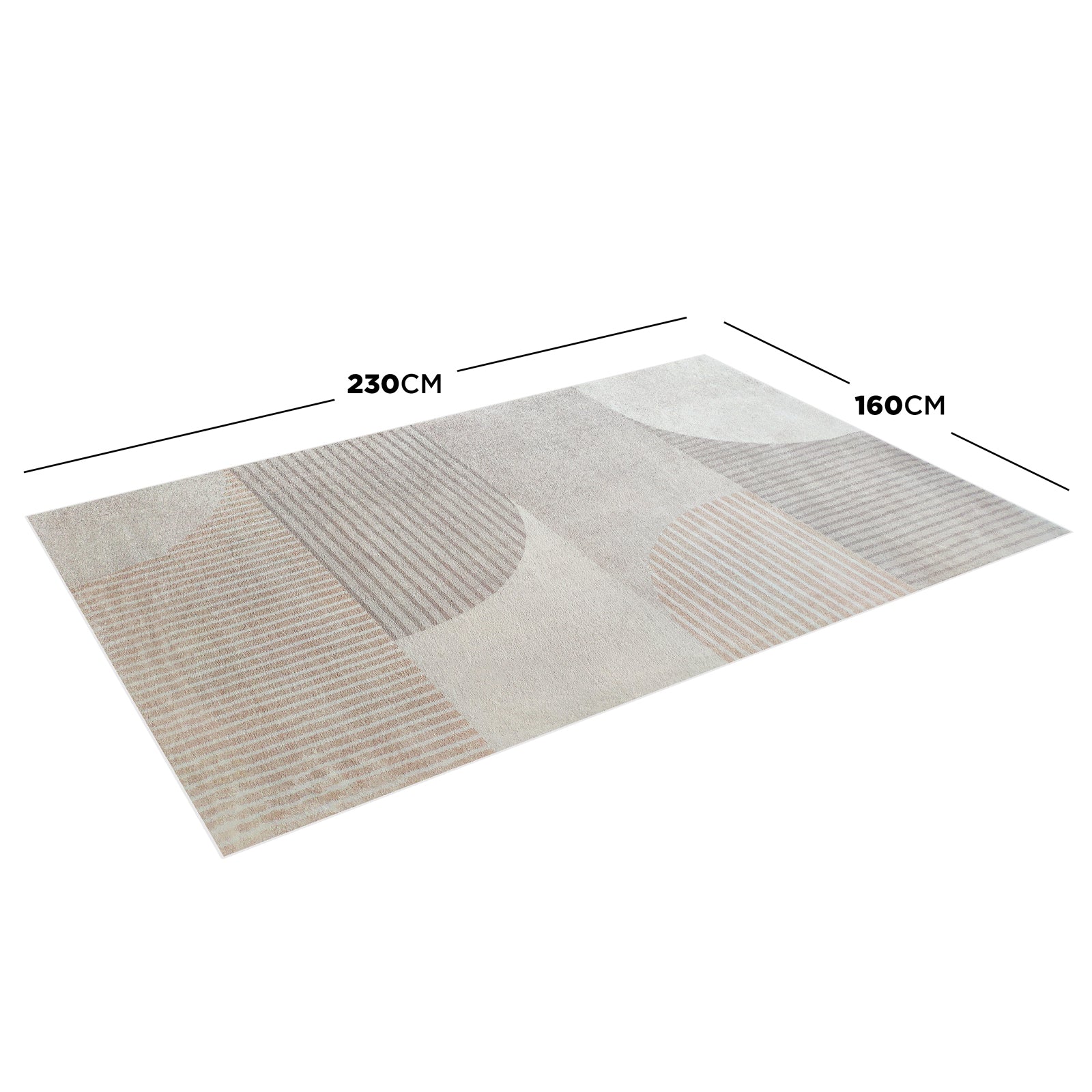 Olivia 160x230cm Polyester Tufted Modern Abstract Indoor Rug - Image 3