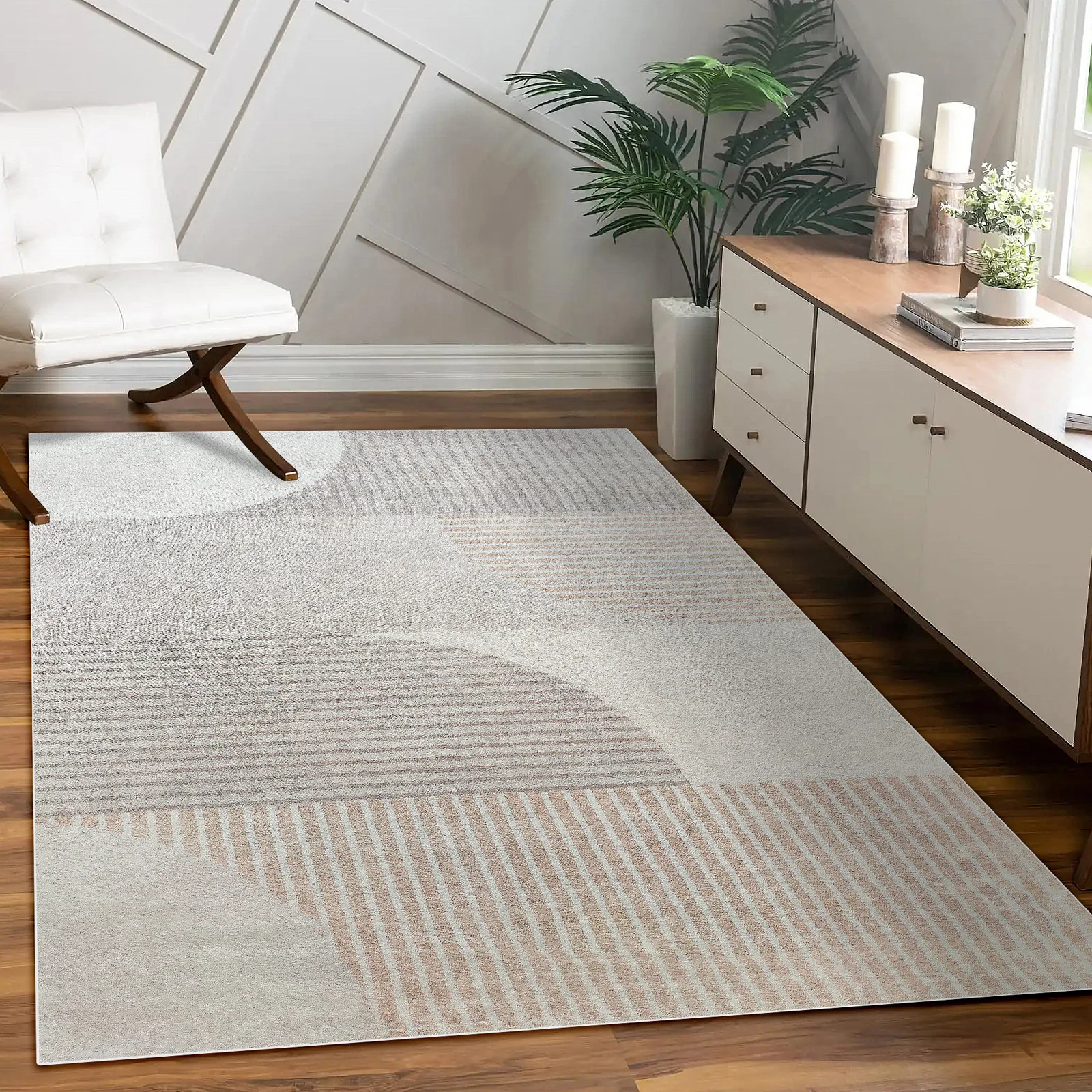 Olivia 200x300cm Polyester Tufted Modern Abstract Indoor Rug - Image 2