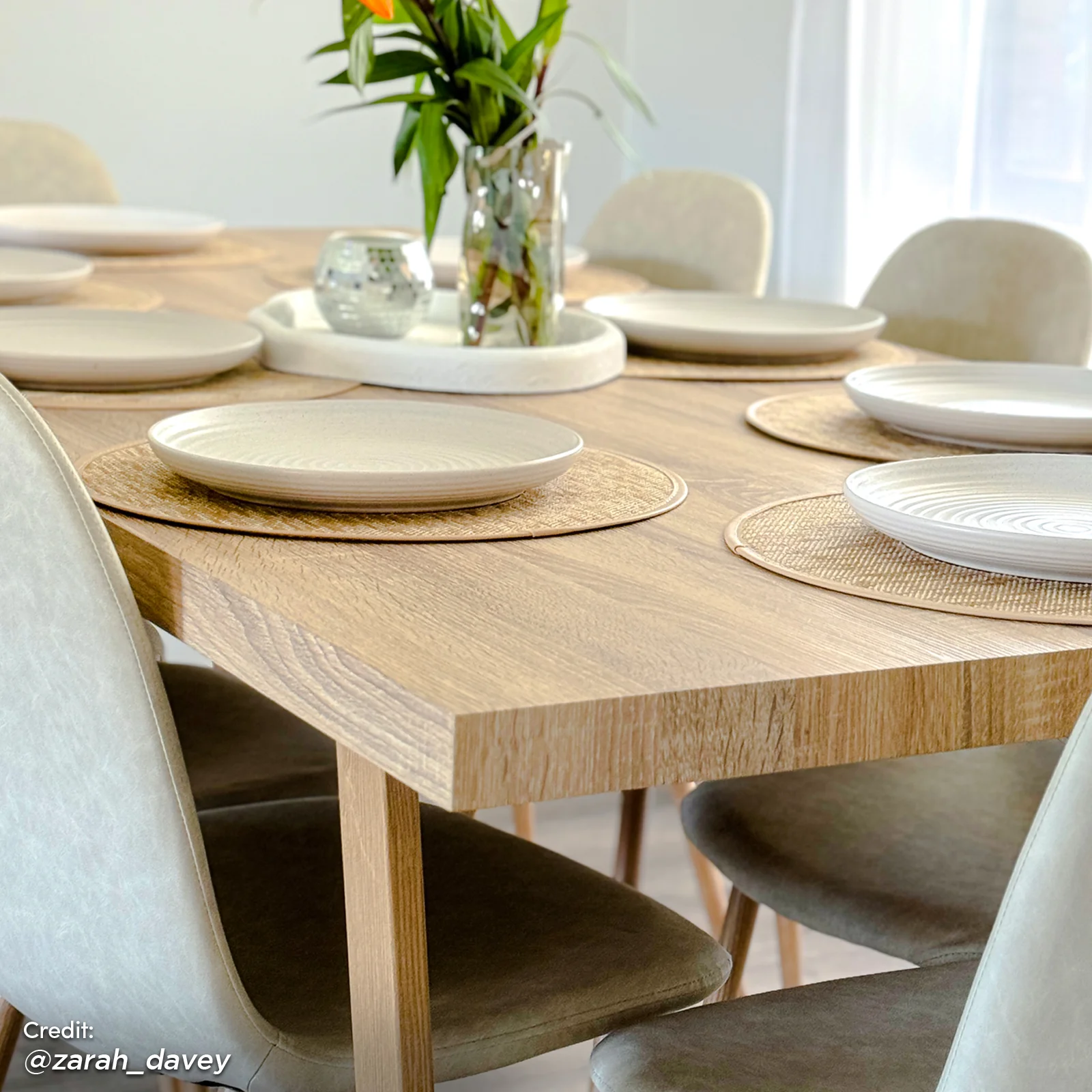 Oregon 200cm Industrial Dining Table in Natural - Image 5