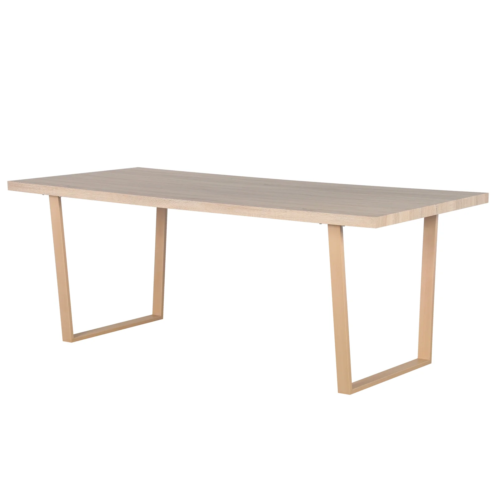 Oregon Dining Table with 8 Florida Chairs Set in Sand - Image 9