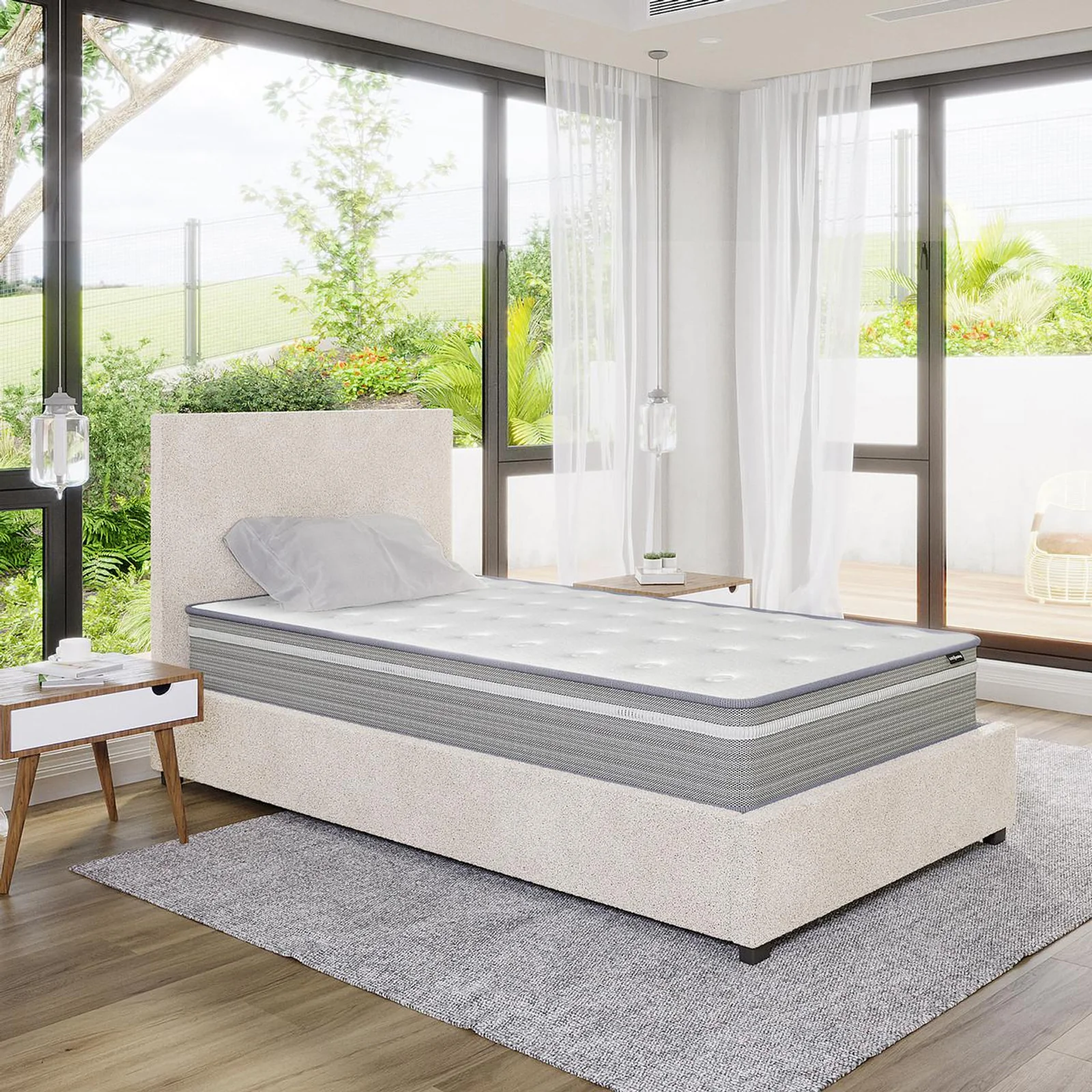 Oriona King Single 25cm Cool Gel Memory Foam Mattress in Medium Firm - Image 3