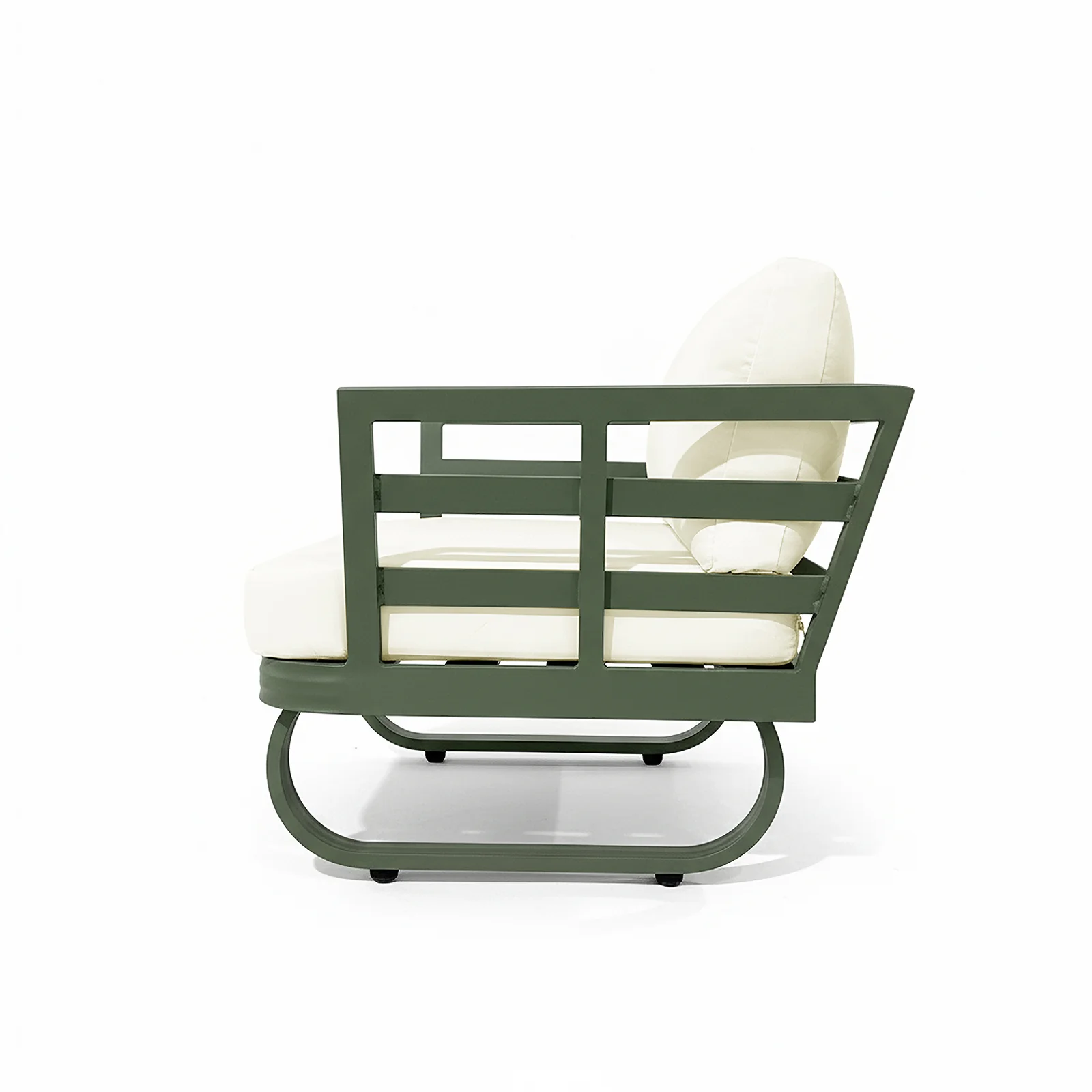 Paloma Modular Outdoor Lounge Set in Olive Green - Image 12