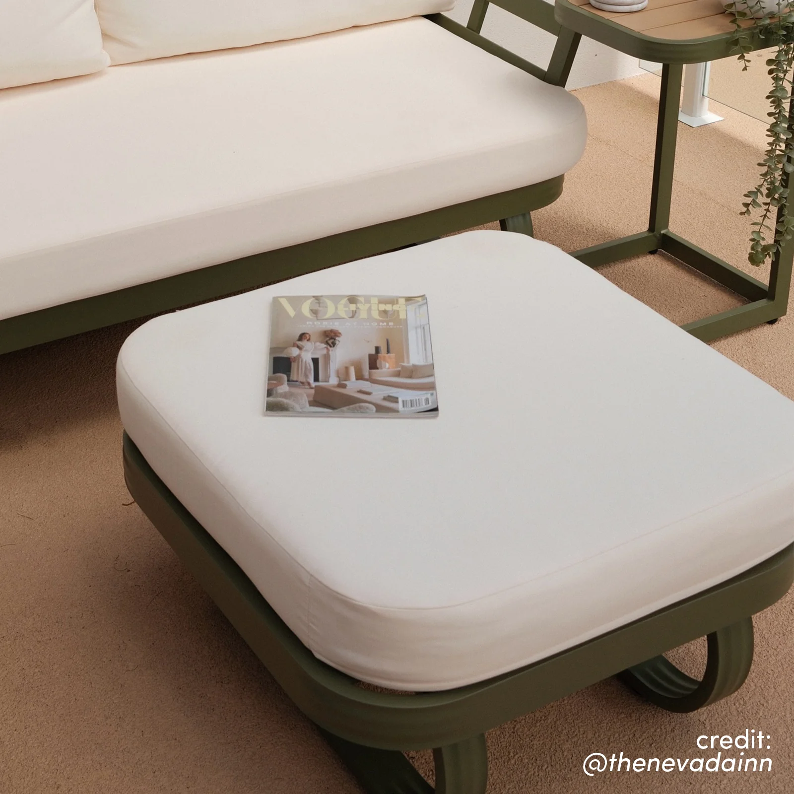 Paloma Modular Outdoor Lounge Set in Olive Green - Image 17