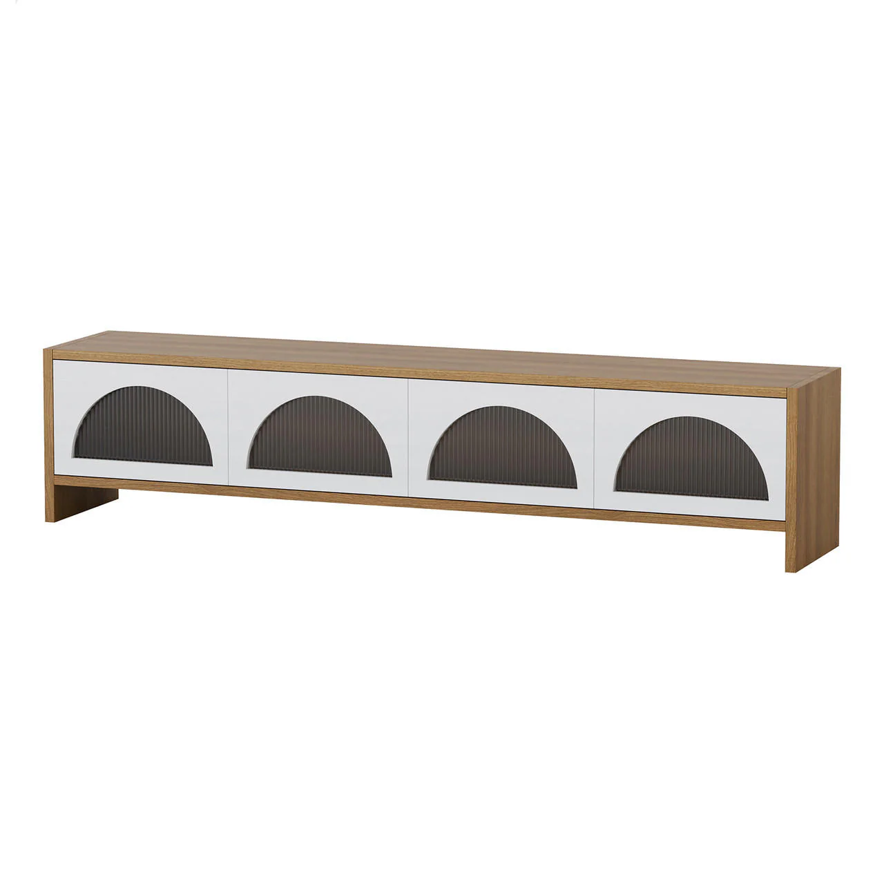 Philippe 200cm Arch Door TV Entertainment Unit in Natural - Image 4
