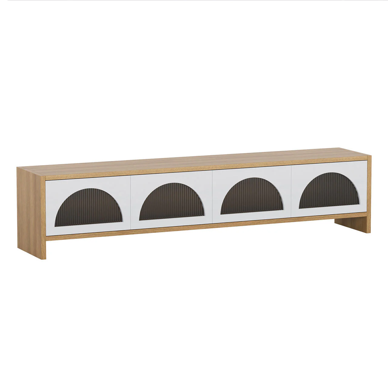 Philippe 200cm Arch Door TV Entertainment Unit in Natural - Image 5