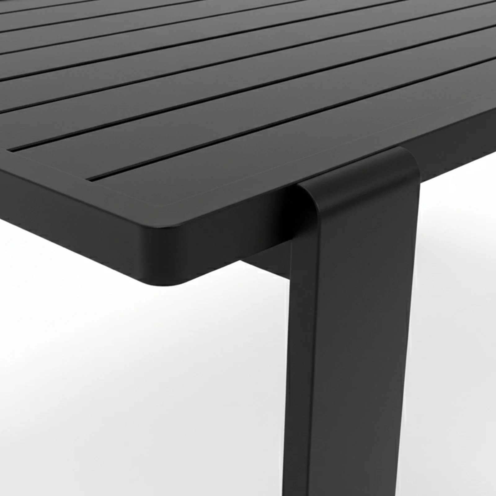 Positano 6 Seater Outdoor Dining Set in Black & Grey - Image 14