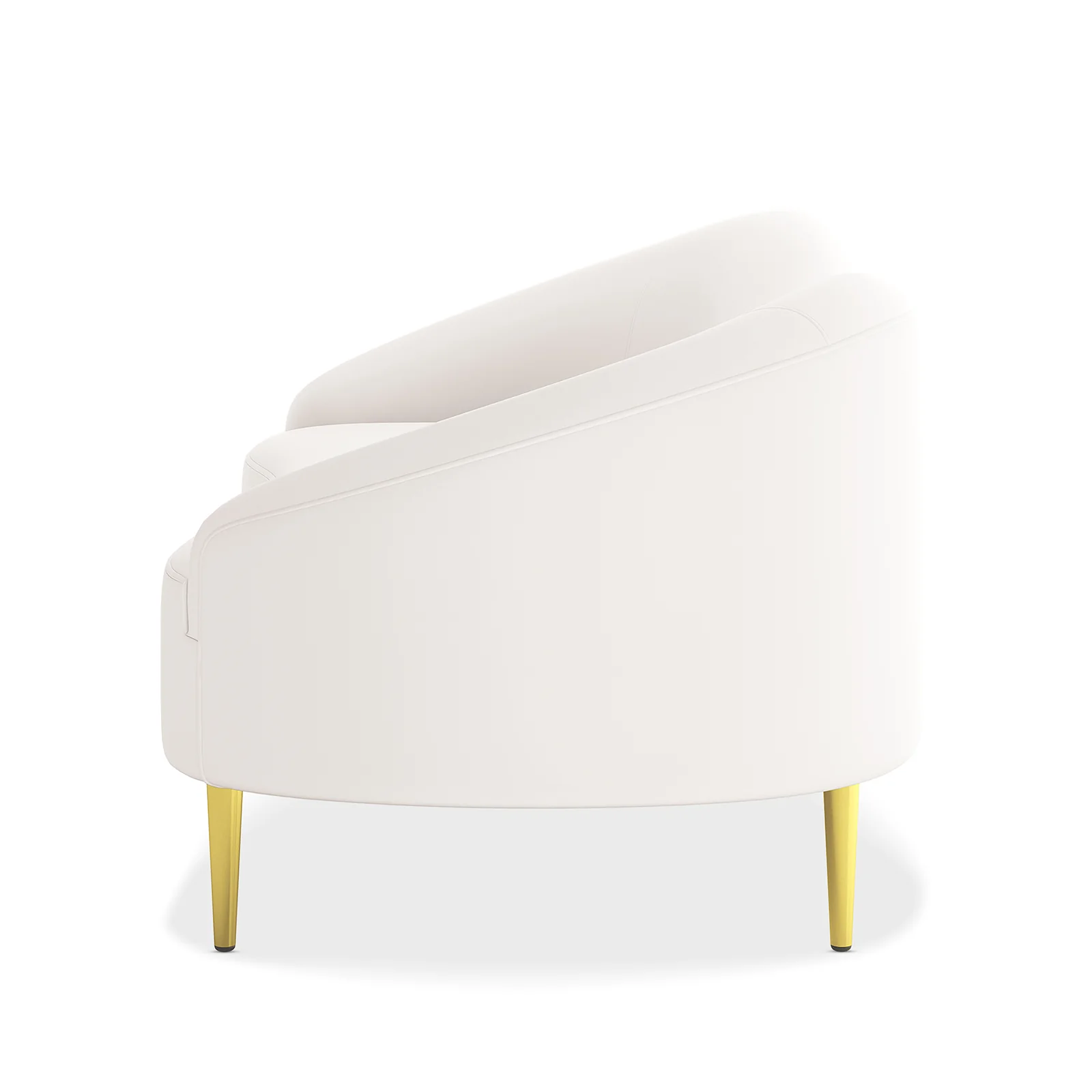 Prima 2 Seater Velvet Sofa in Cream - Image 5