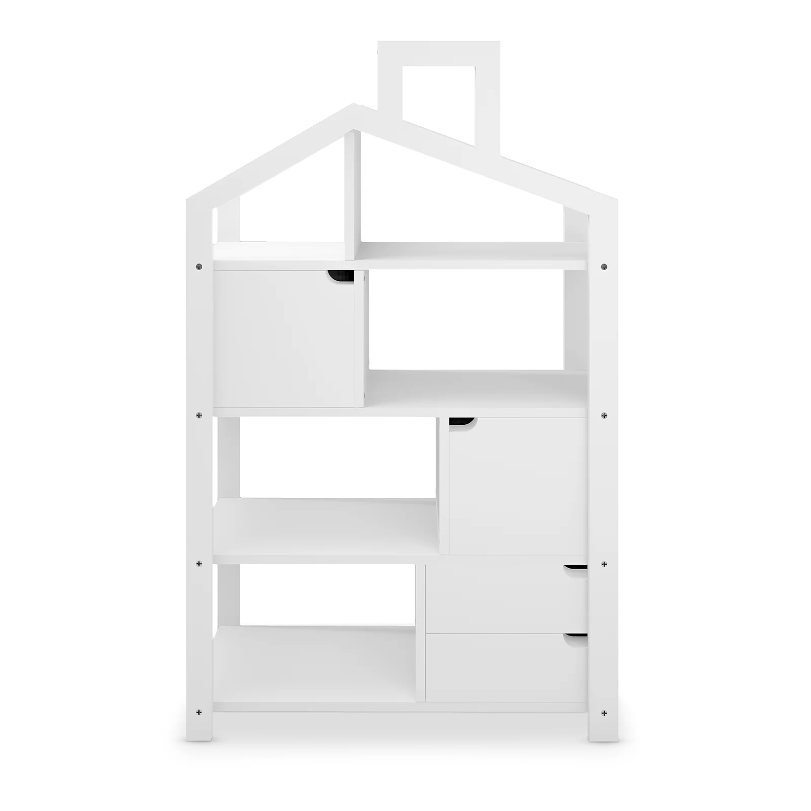 Quinta Kids 147cm House Bookcase Storage in White
