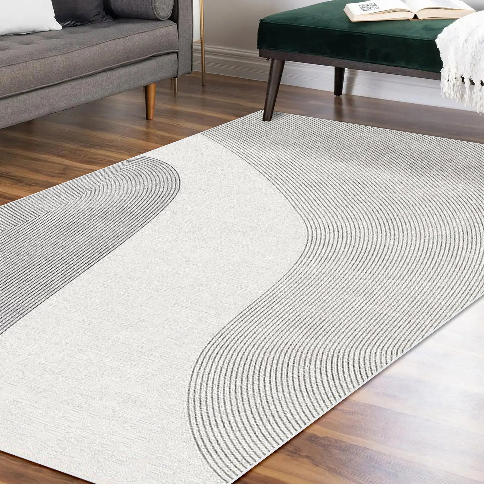 Ramvik 160x230cm Abstract Indoor Floor Rug - Image 2