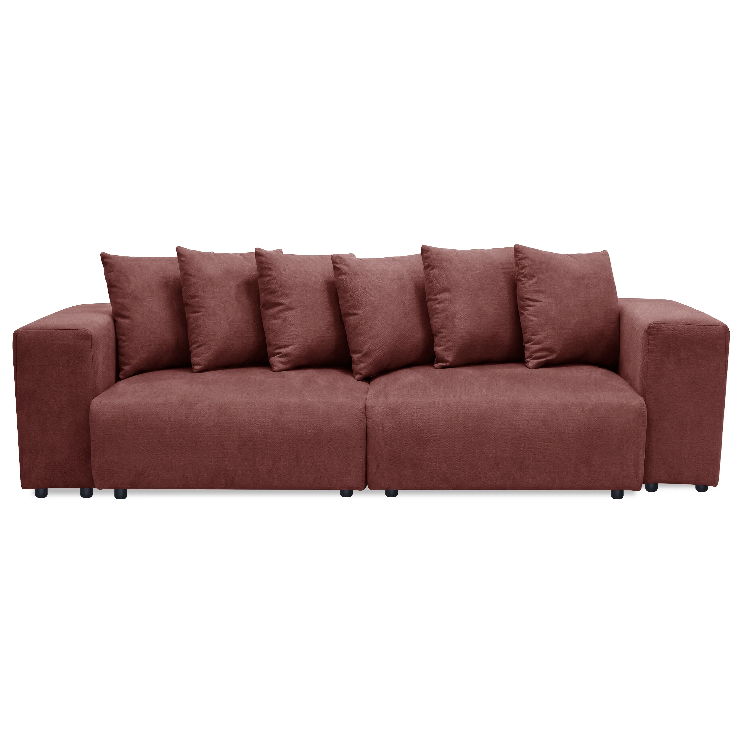Ravo Slipcover 3 Seater Modular Sofa Set in Dusty Rose - Image 6