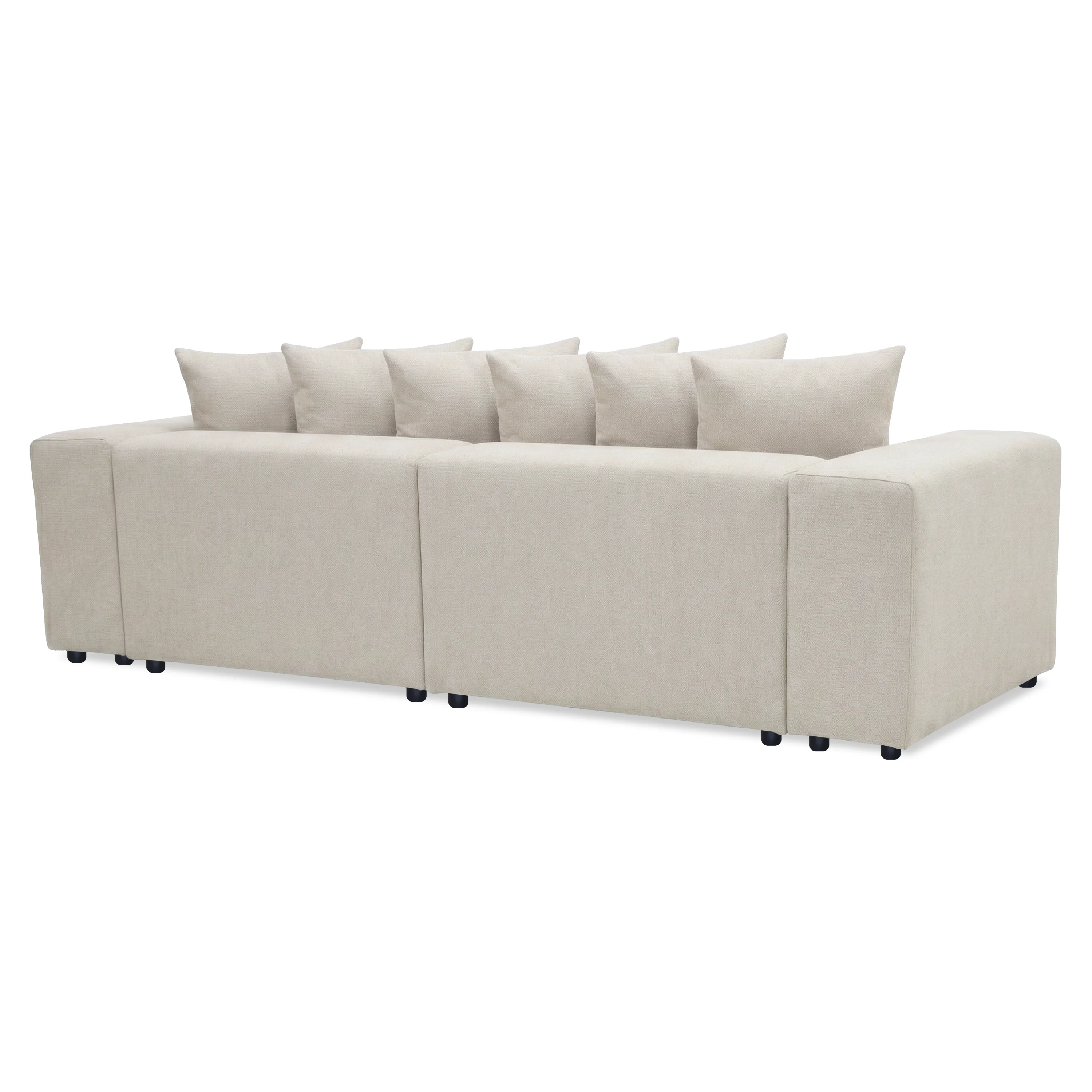Ravo Slipcover 3 Seater Modular Sofa Set in Light Beige - Image 9