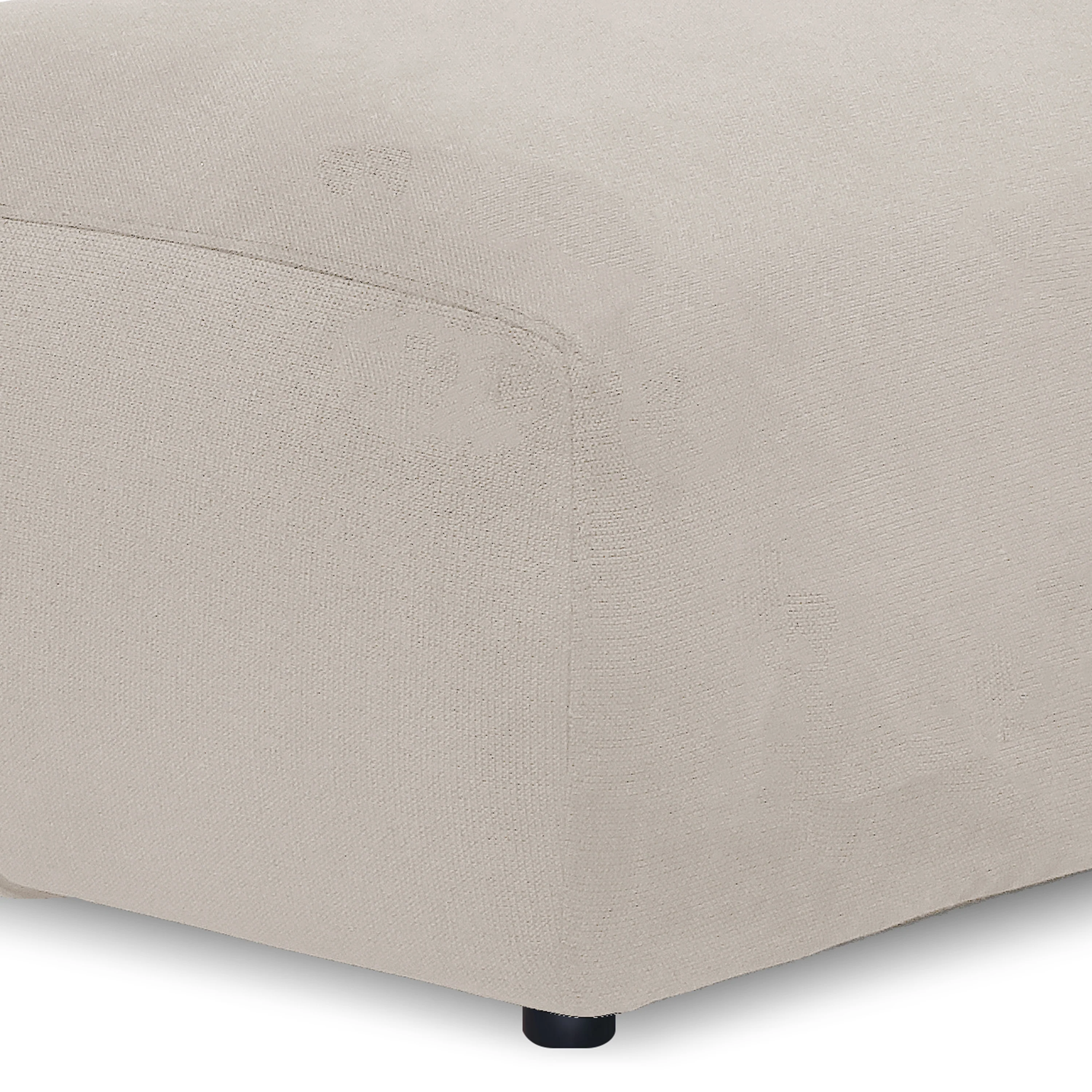 Ravo Slipcover Modular Fabric Ottoman in Light Beige - Image 7