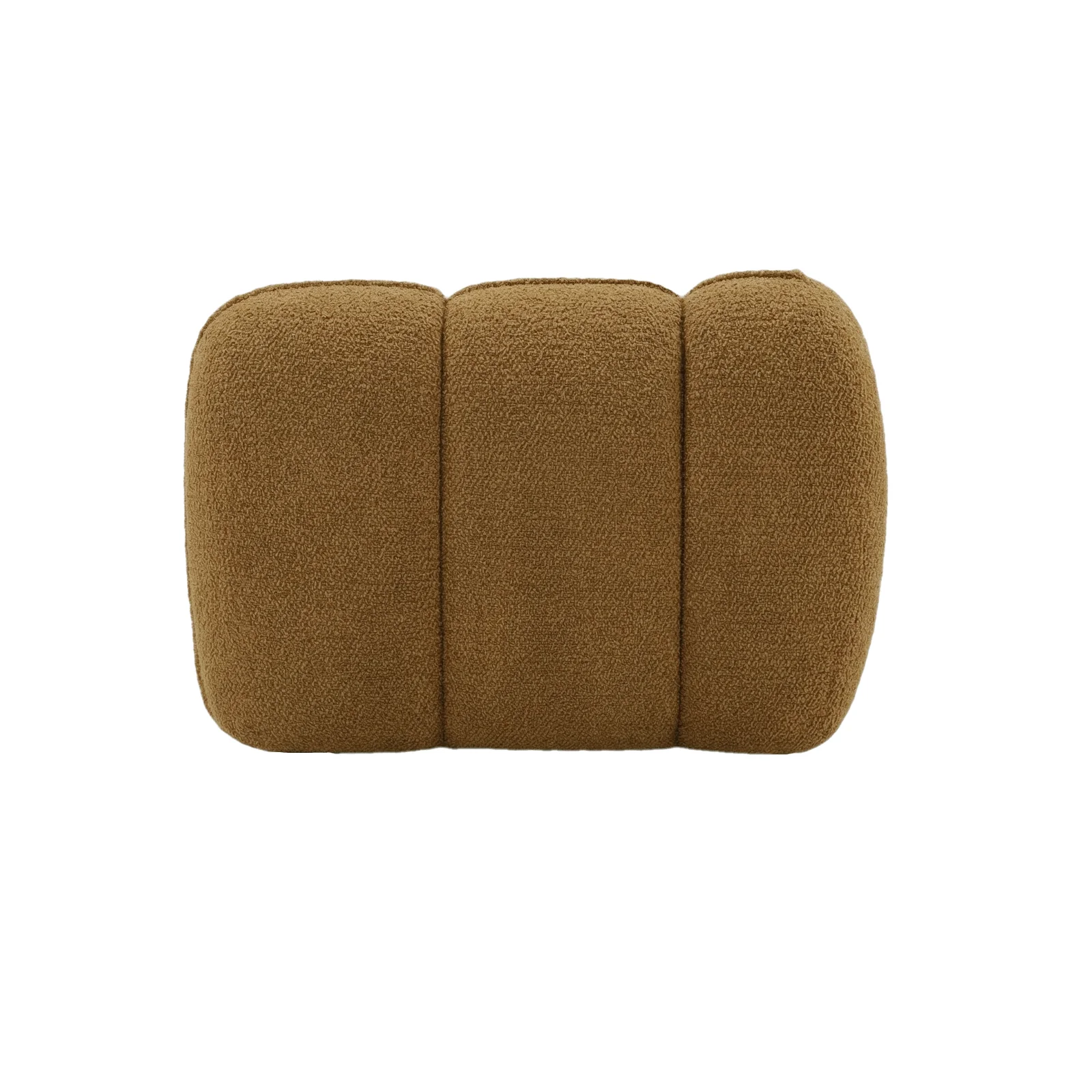 Rendon 3 Seater Boucle Sofa in Mustard Brown - Image 13