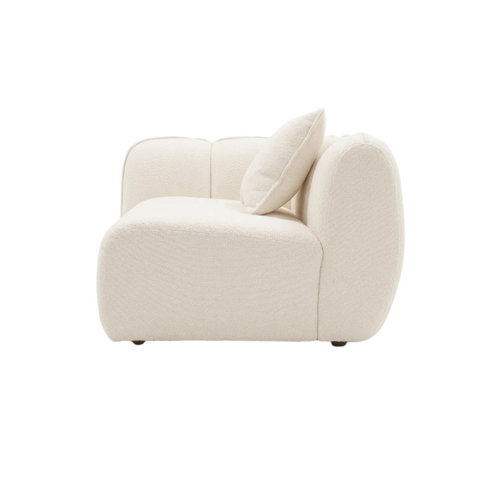 Rendon 3 Seater Performance Boucle Sofa in Cream White - Image 13